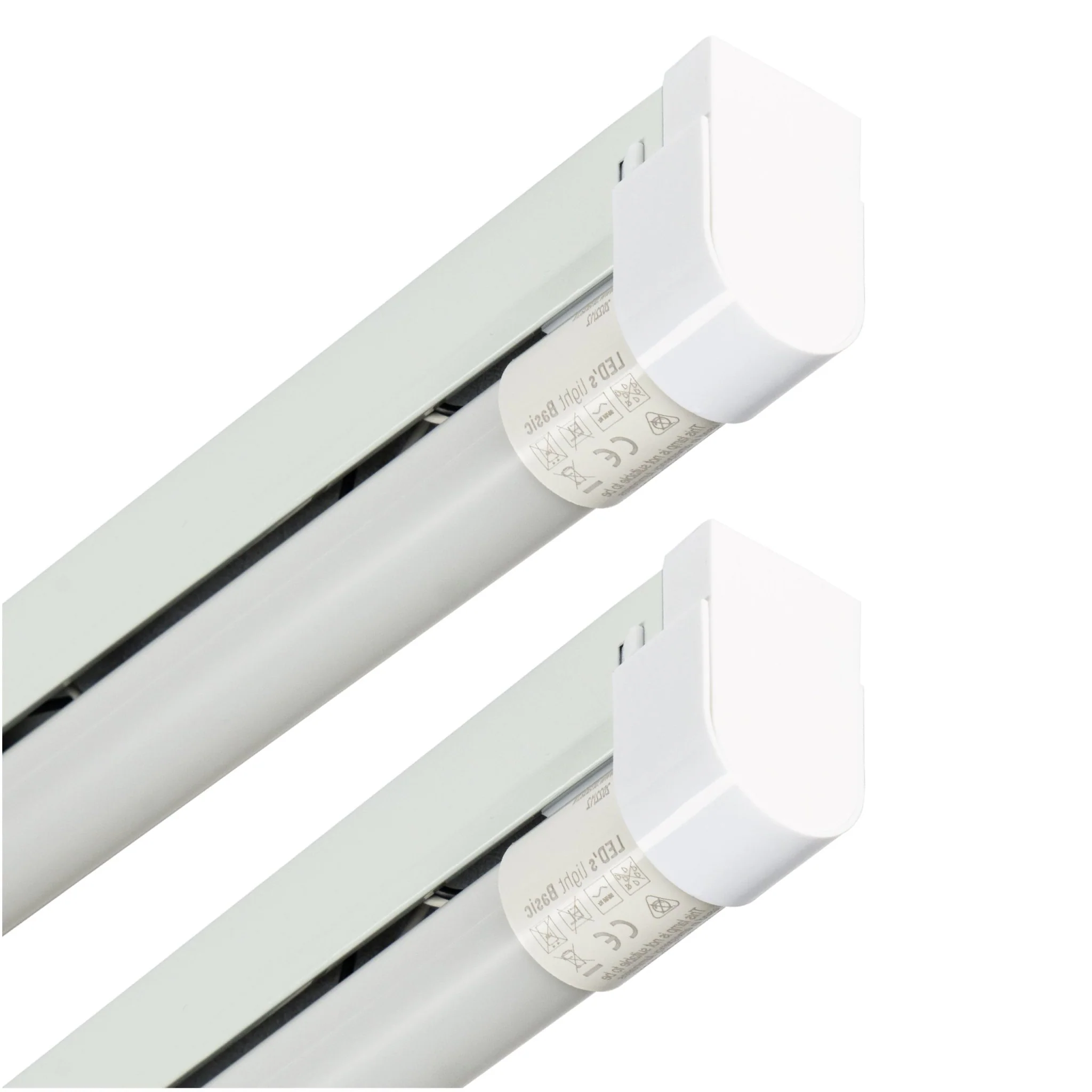 2 PACK - LED's Light LED licht balk 120 cm voor binnen - Armatuur inclusief LED TL buis - 1900 lm
