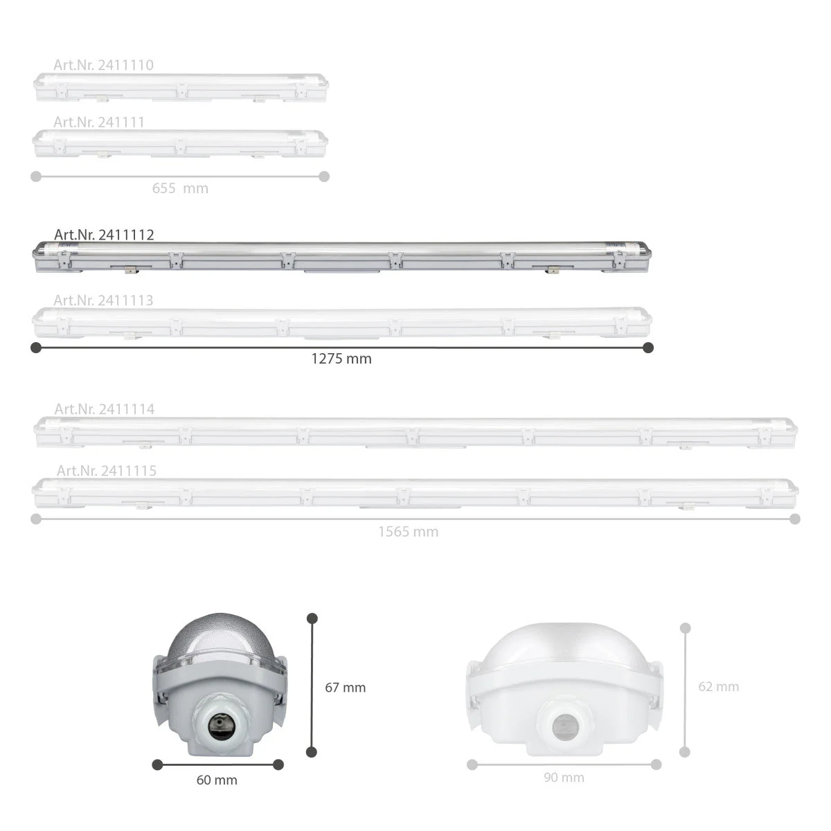 LED's Light LED TL armatuur 150 cm compleet met LED TL buis - 2880lm - Image 5