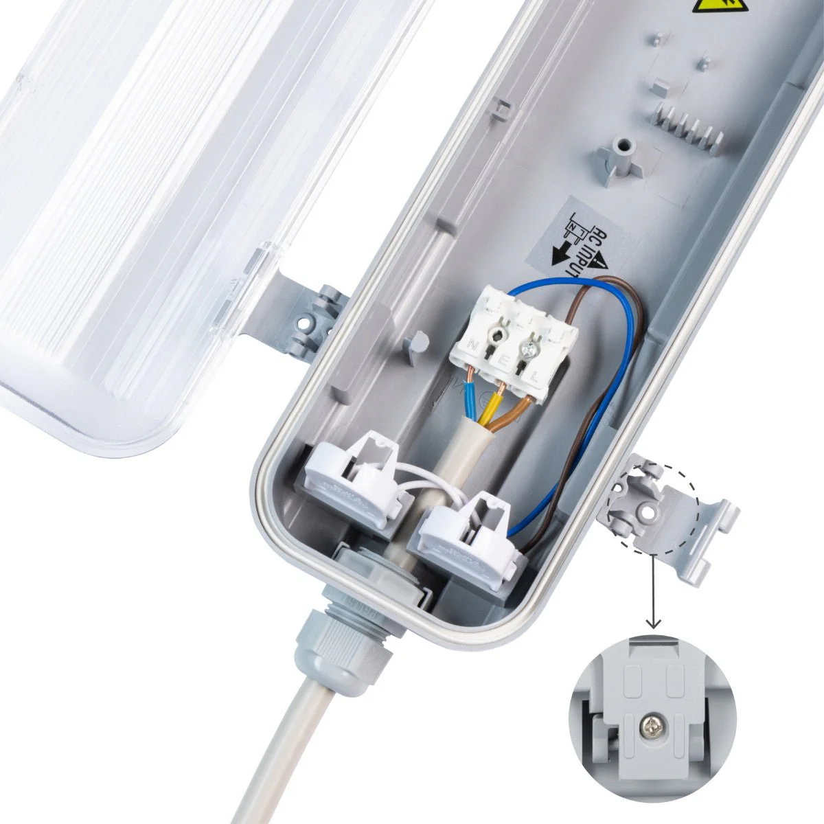LED's Light LED TL dubbel armatuur 60 cm - Compleet met 2 LED TL buizen 60 cm - 2160lm - Image 5