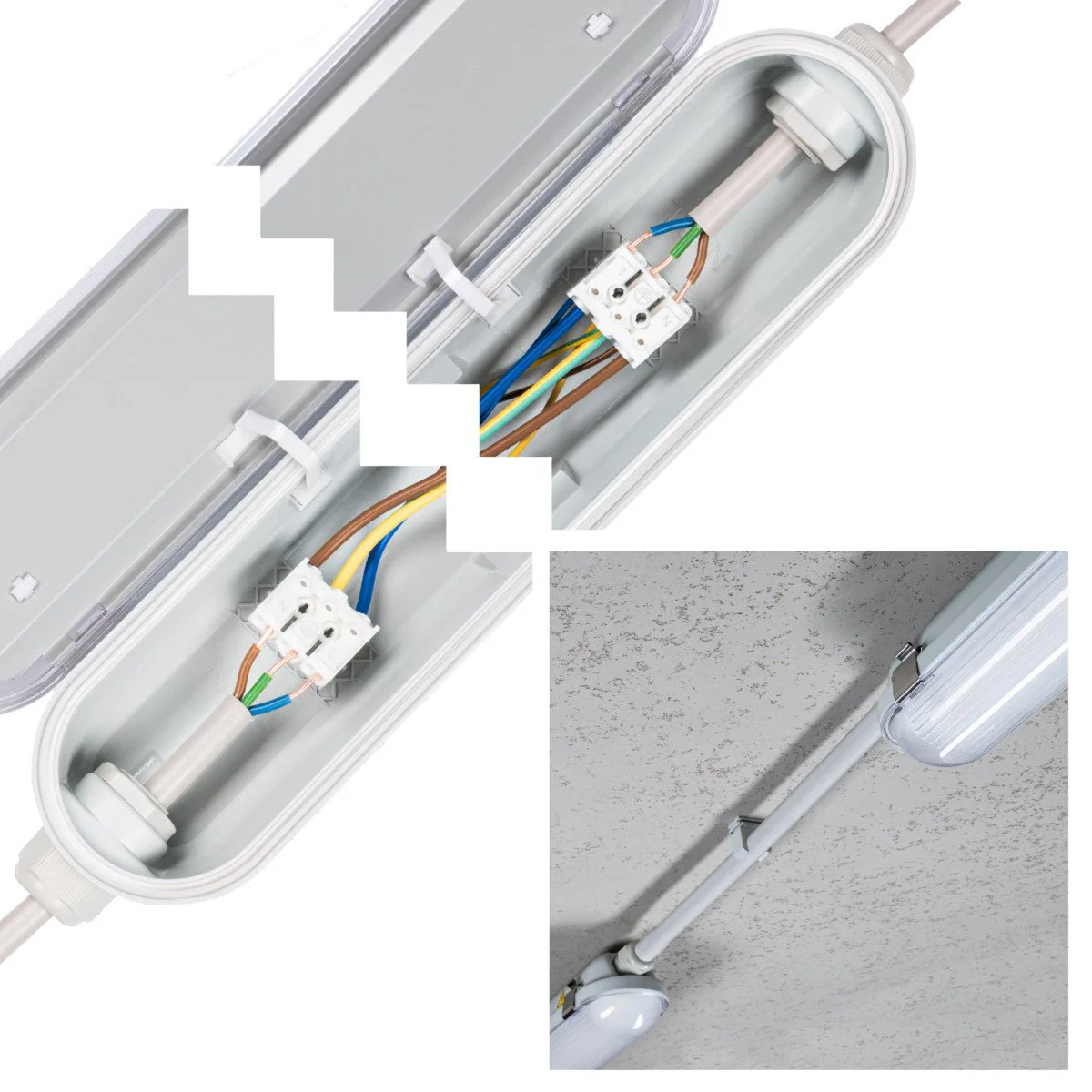 4 PACK - LED's Light Pro Philips TL Armatuur Strip 60 cm - Koppelbaar - Energielabel B - IP65 waterdicht - 2650 lm - 175lm/w - Image 7