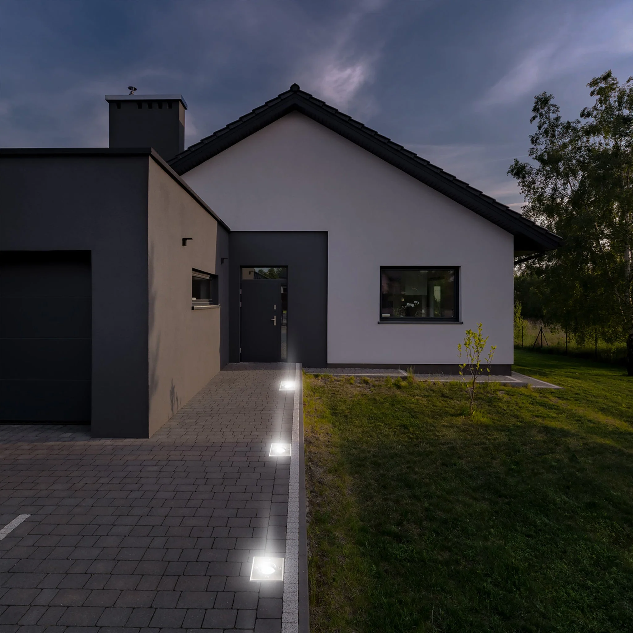 LED's Light RVS LED Grondspot inbouw vierkant - Voor oprit en tuin - IP67 waterdicht - Zilver - Image 2