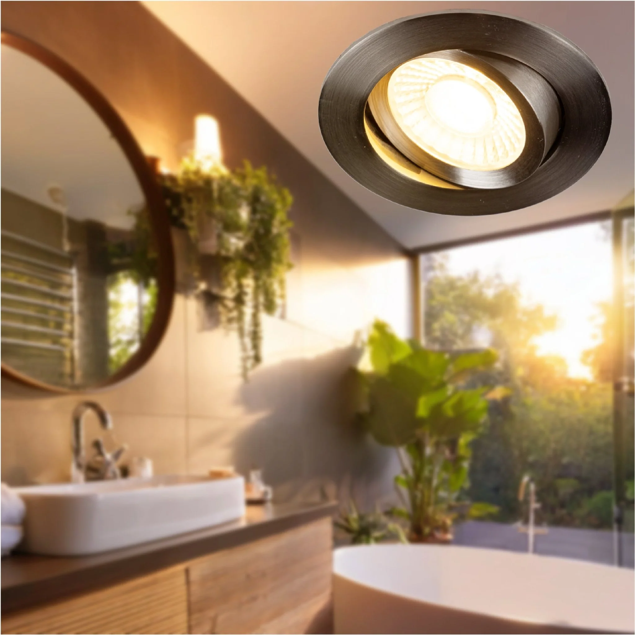 3 PACK - LED's Light PRO downlight inbouwspot Ø 68mm - Kantelbaar - Spatwaterdicht - Dim to Warm - RVS - Image 4