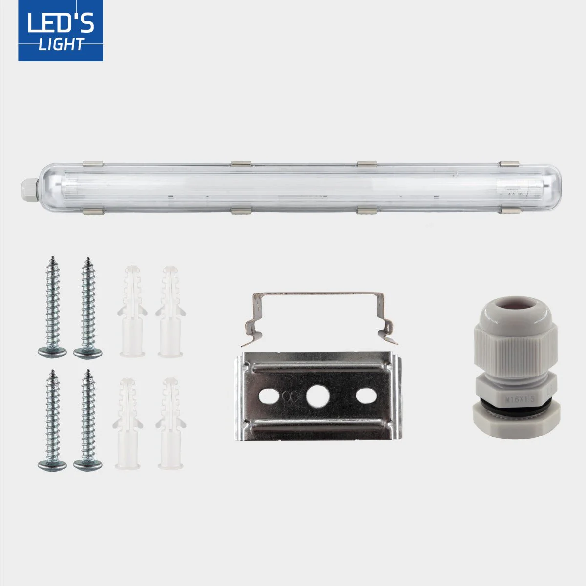 LED's Light Complete LED TL lamp met LED buis 60 cm - Binnen en buiten - 1100 lm - 1x6W - 185lm/w - Energielabel B - Image 6