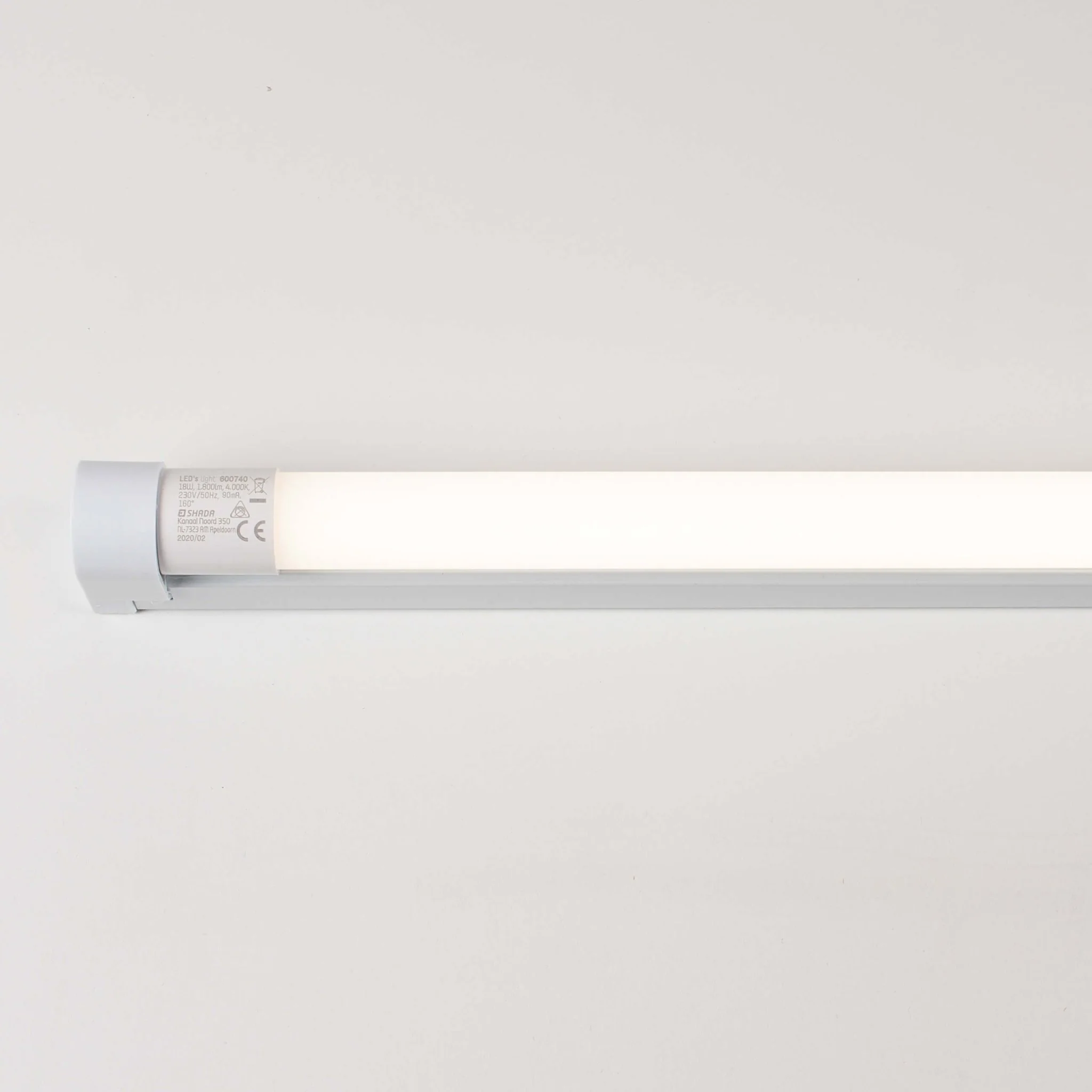 2 PACK - LED's Light LED licht balk 60 cm voor binnen - Armatuur inclusief LED TL buis - 1000 lm - Image 6