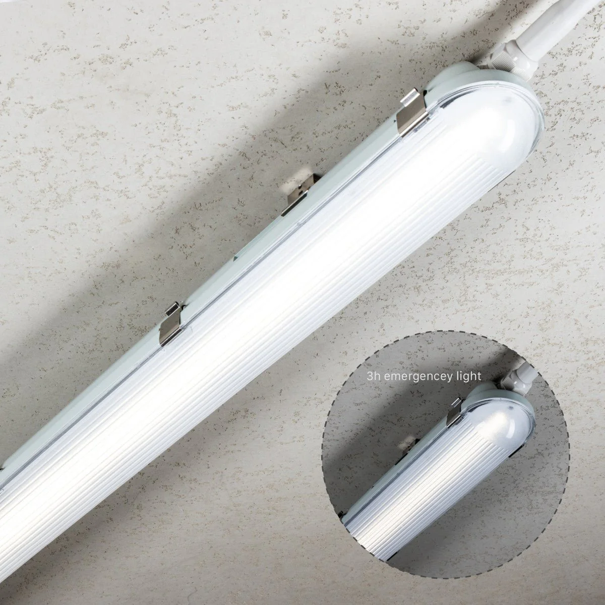 4 PACK - LED's Light PRO Philipps LED TL armatuur 150 cm - Met noodaccu - 185lm/w - Energielabel B - 47W 7200lm 4000K - Image 4