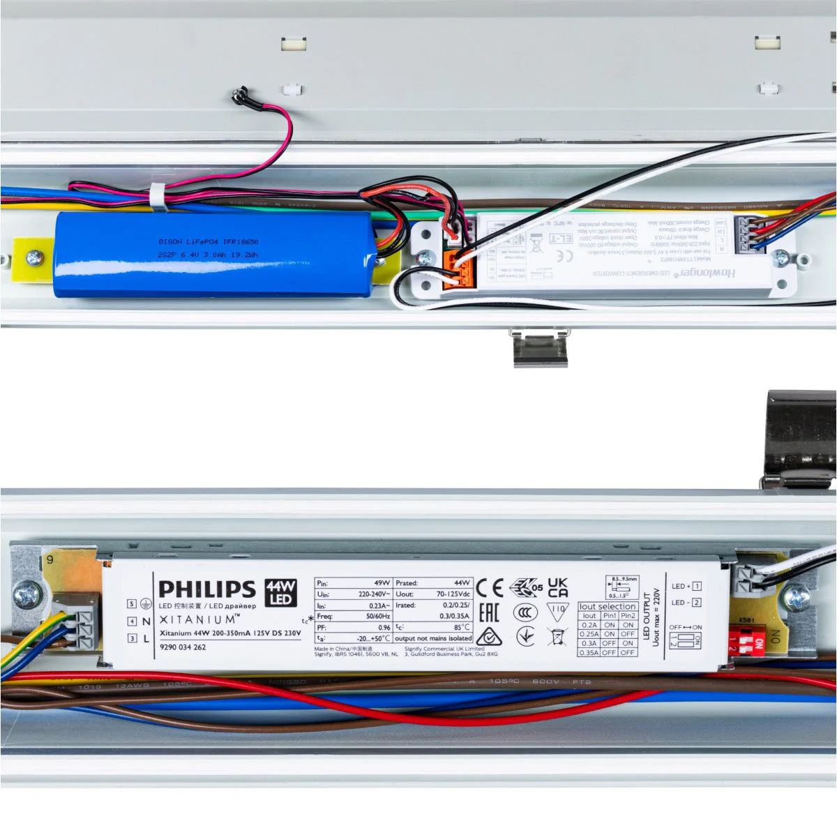 4 PACK - LED's Light PRO Philipps LED TL armatuur 150 cm - Met noodaccu - 185lm/w - Energielabel B - 47W 7200lm 4000K - Image 7