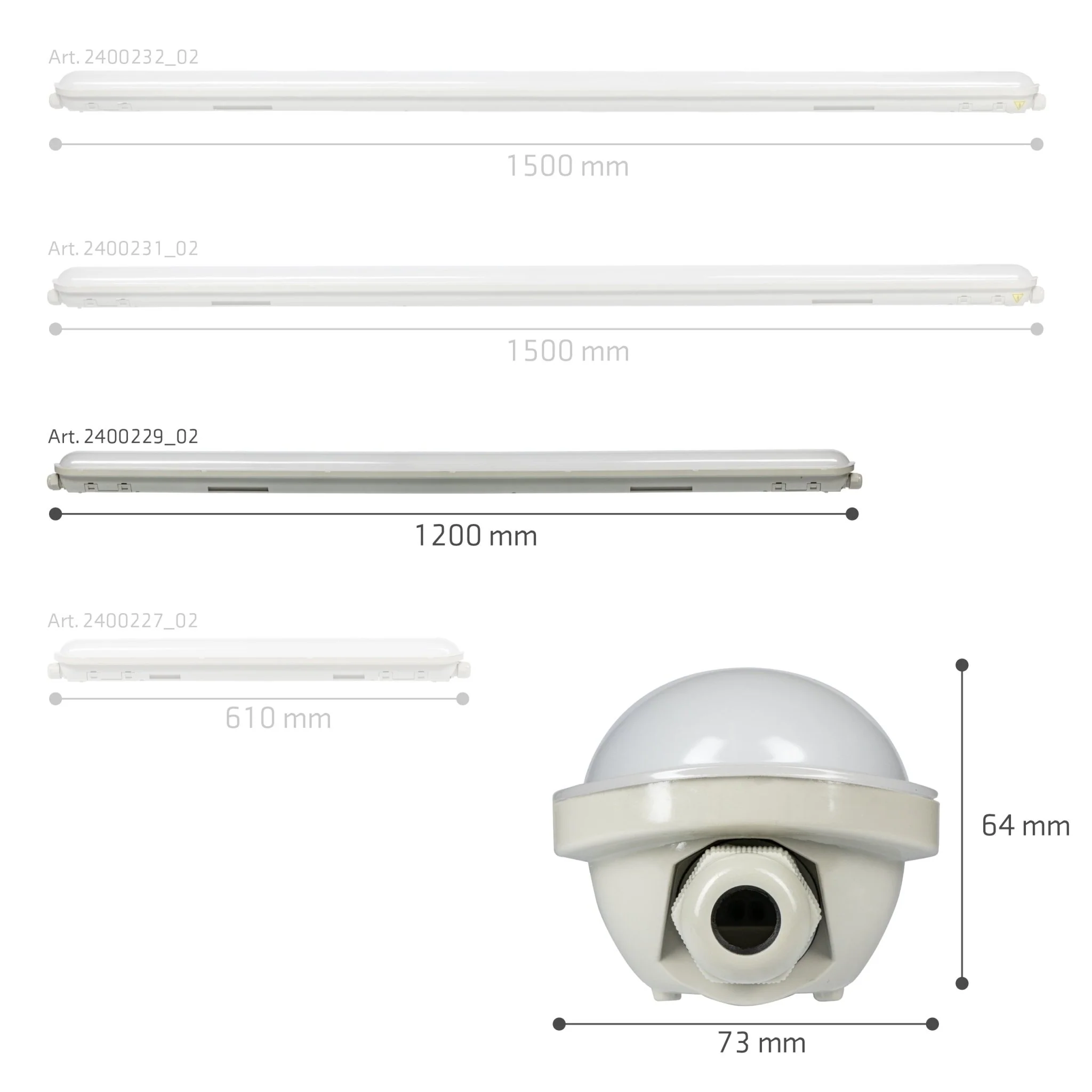 2 PACK - LED's Light Pro Koppelbaar LED TL armatuur compleet 120 cm - Waterdicht - 4640 lm 29W 4000K 160lm/w - Image 9