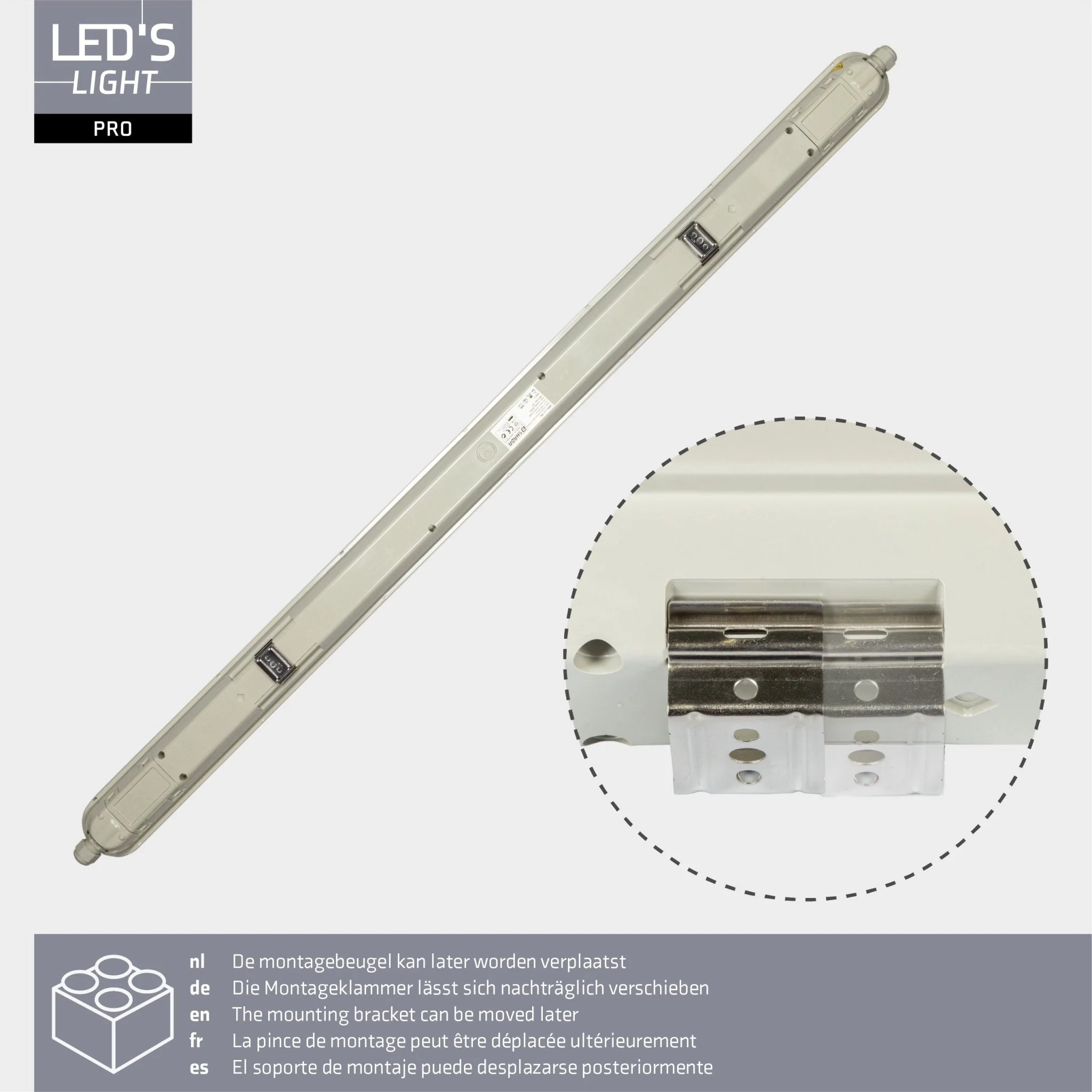 2 PACK - LED's Light Pro Koppelbaar LED TL armatuur compleet 120 cm - Waterdicht - 4640 lm 29W 4000K 160lm/w - Image 12