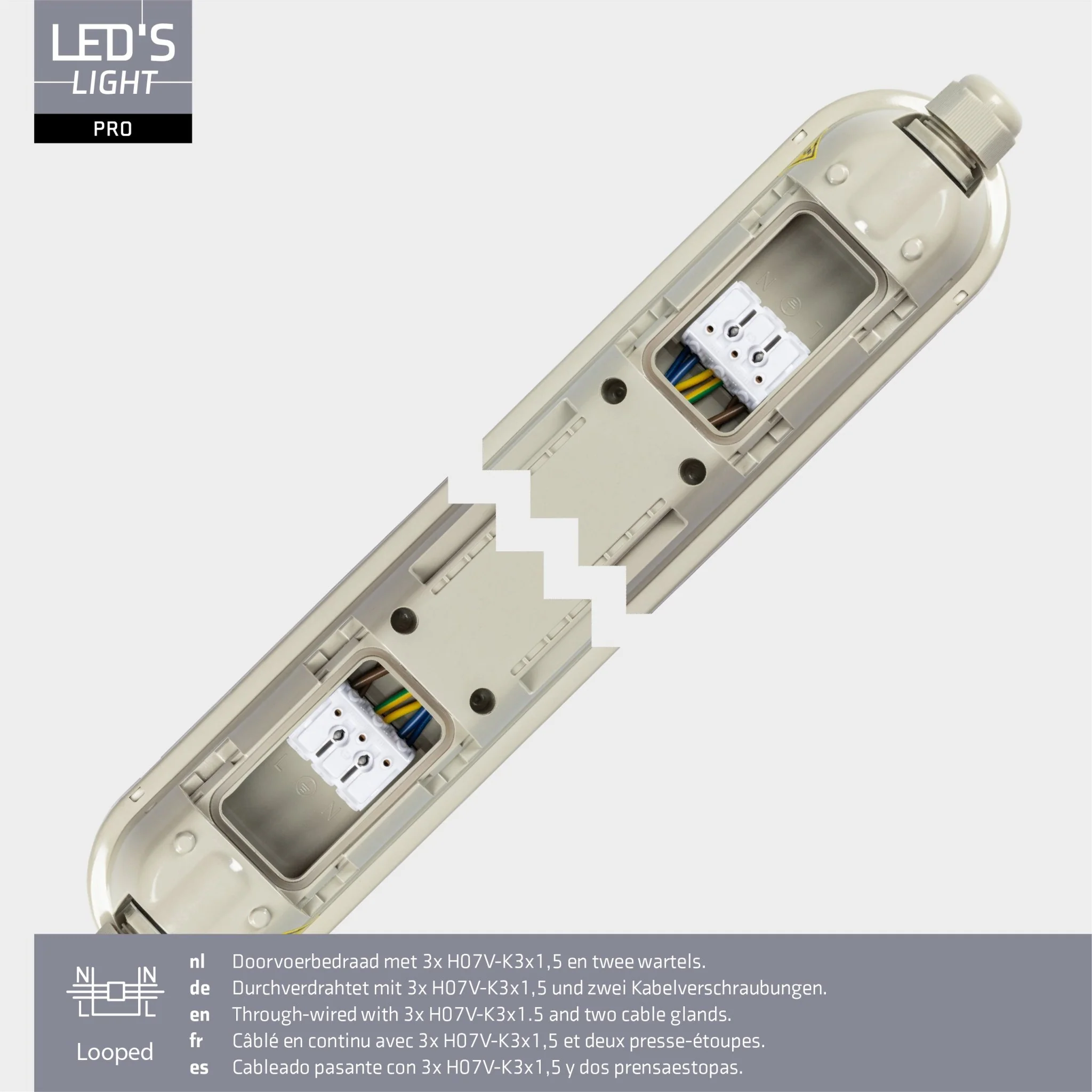2 PACK - LED's Light Pro Koppelbaar LED TL armatuur compleet 120 cm - Waterdicht - 4640 lm 29W 4000K 160lm/w - Image 13