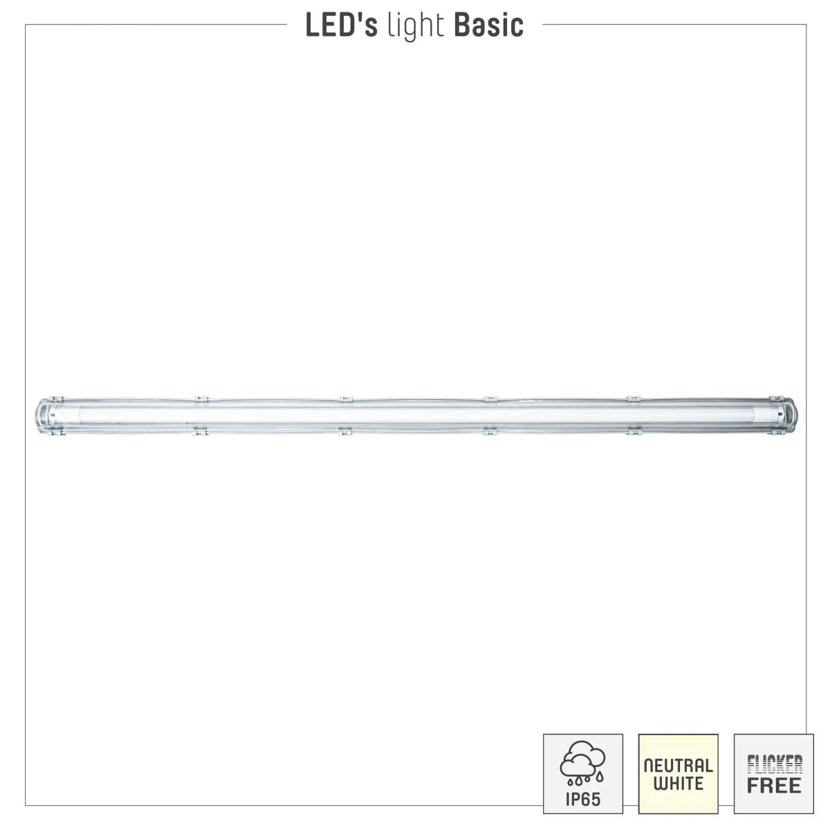 4 PACK - LED's Light TL Armatuur LED compleet 120 cm - Armatuur met LED Buis - Waterdicht - 2160lm - Image 3