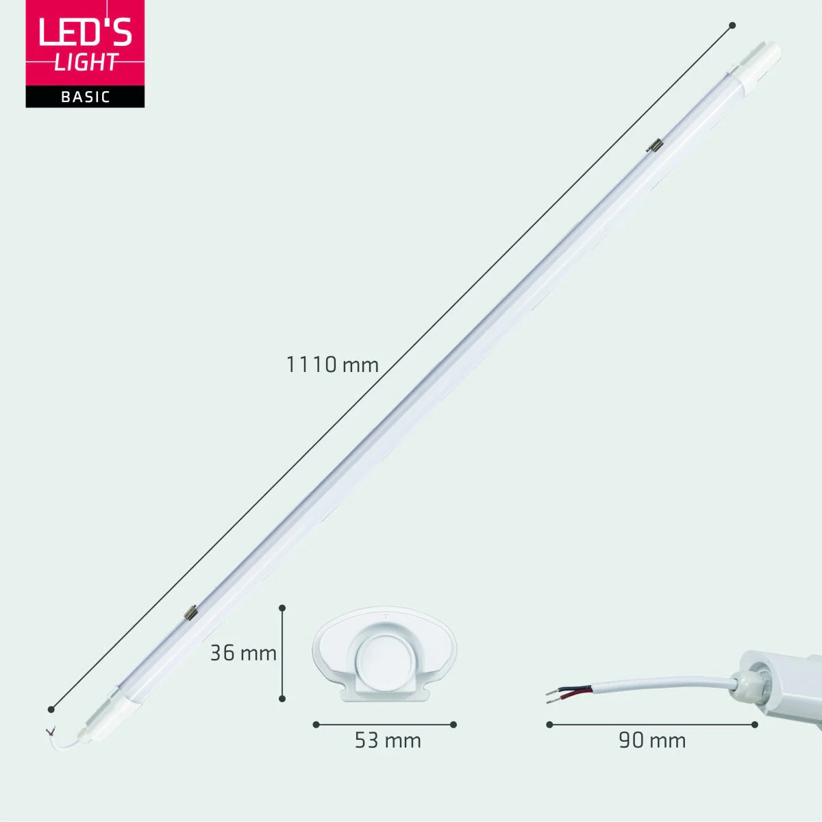 2 PACK - LED's Light TL Licht balk Batten 120 cm - Geschikt voor alle binnen en vochtige ruimtes - 18W - IP65 - IK08 - 1900lm - Image 8