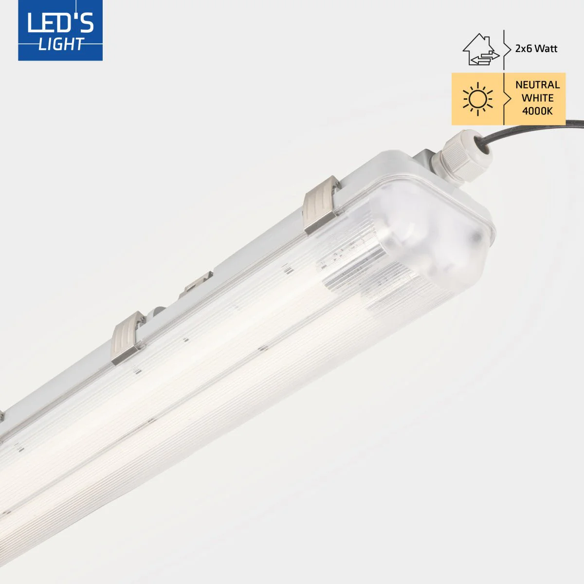 LED's Light Dubbele LED TL lamp 150 cm - compleet met LED buizen - Binnen en buiten - 6120 lm - 2x16.5W - 4000K - 185lm/w - Energielabel B - Image 11