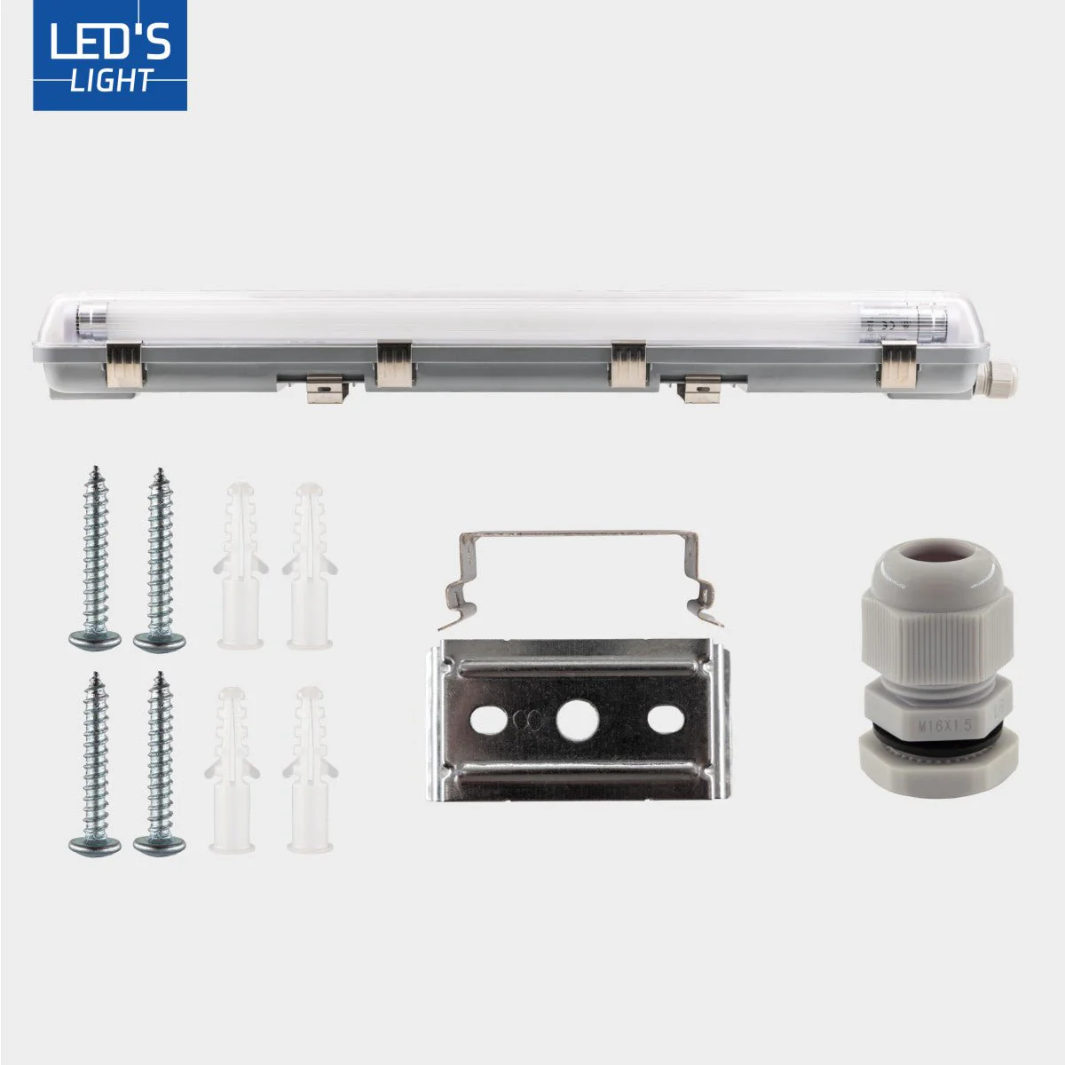 LED's Light Dubbele LED TL lamp 150 cm - compleet met LED buizen - Binnen en buiten - 6120 lm - 2x16.5W - 4000K - 185lm/w - Energielabel B - Image 9