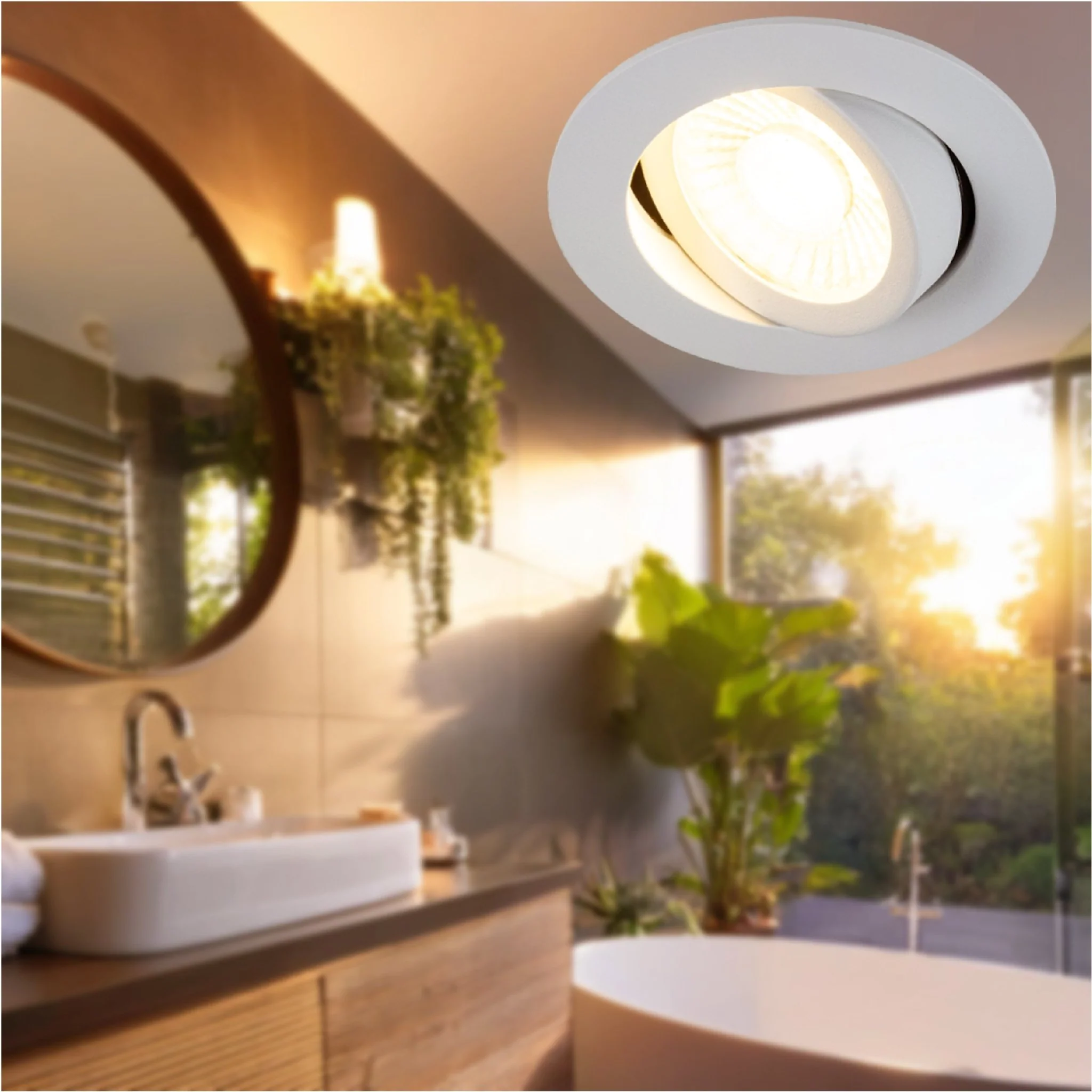 LED's Light PRO downlight inbouwspot Ø 68mm - Spatwaterdicht - Dimbaar - Universeel - Wit - Image 3