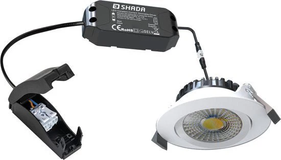 LED's Light PRO downlight inbouwspot Ø 68mm - Spatwaterdicht - Dimbaar - Universeel - Wit - Image 7