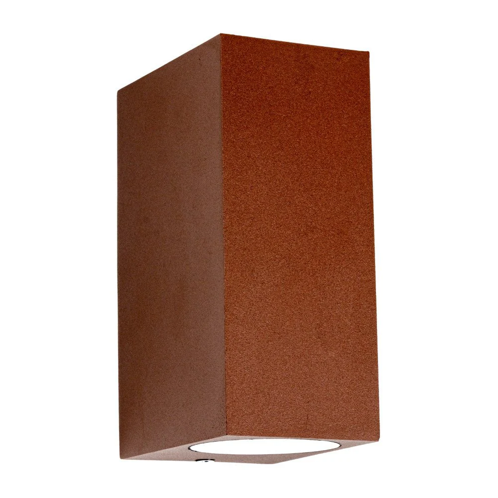 LED's Light Roestkleurige buitenlamp - IP44 - Excl 2x GU10 - Wandlamp