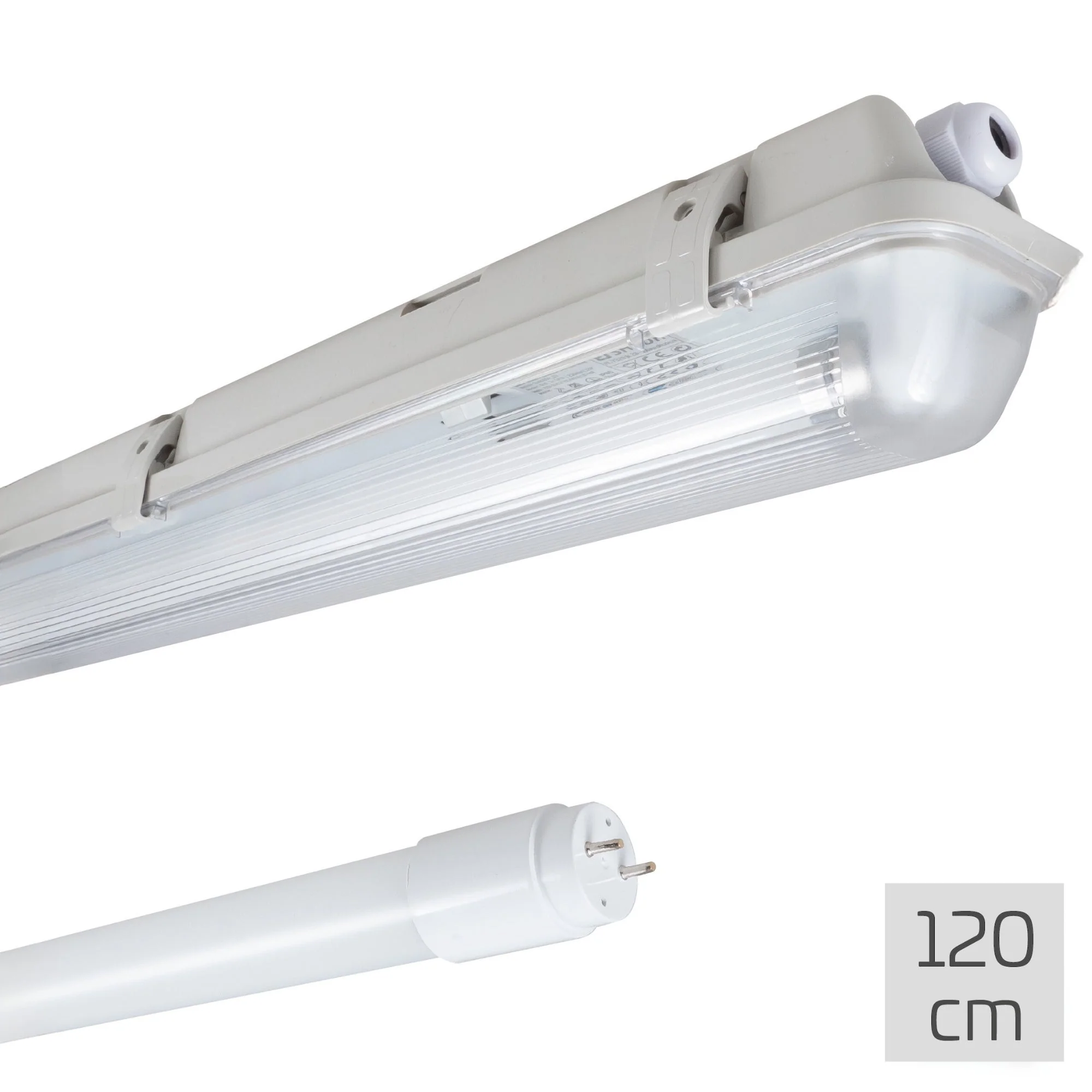 Proventa TL verlichting LED 120 cm - LED TL armatuur incl. LED buis - Waterdicht - 1800 lm - IP65 - 4000K - Image 2