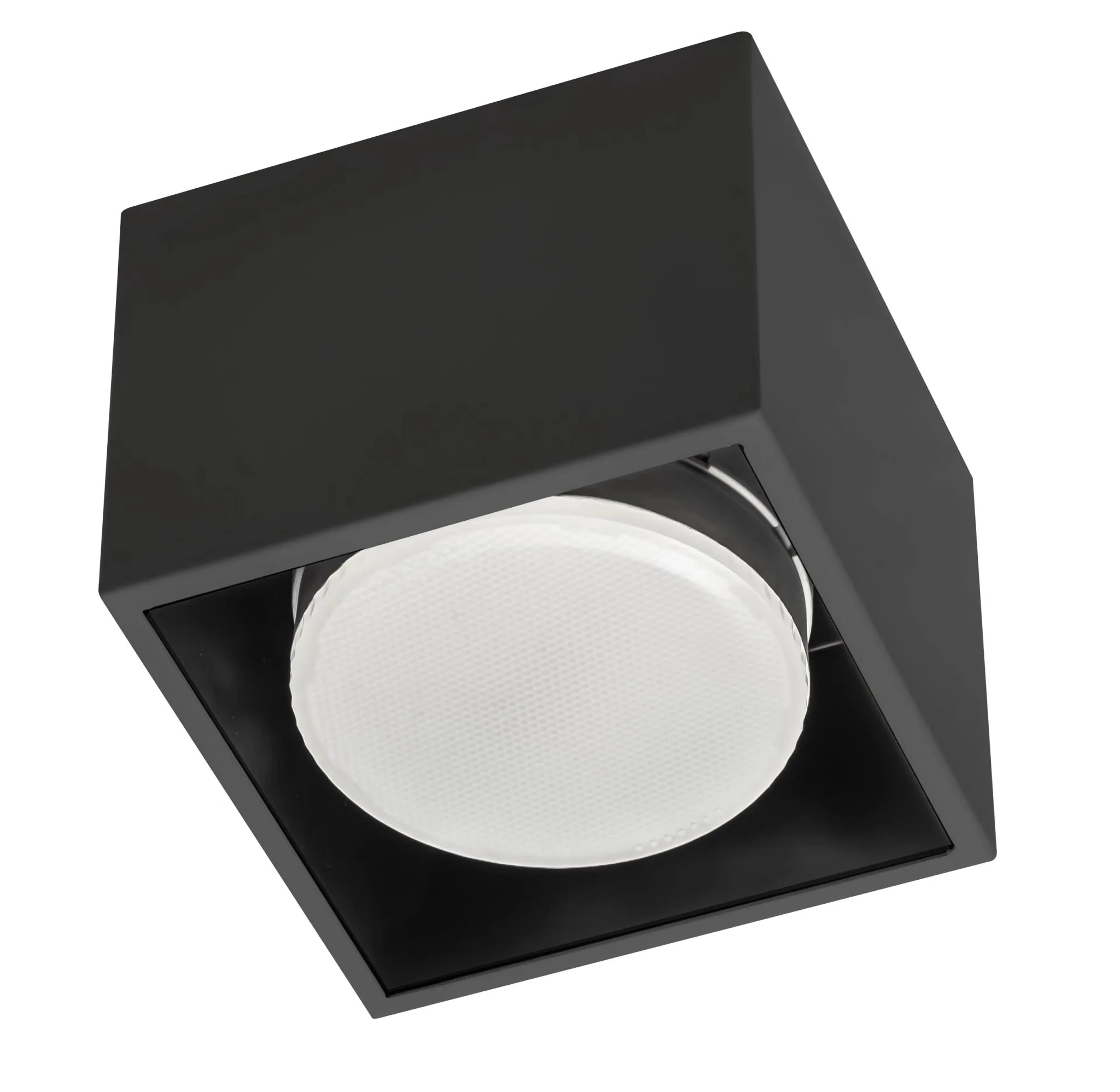 Cube Plafonniere met 1 lichtpunt - Draaibaar licht -  Staal - 10 x 8 cm - Zwart - Image 4
