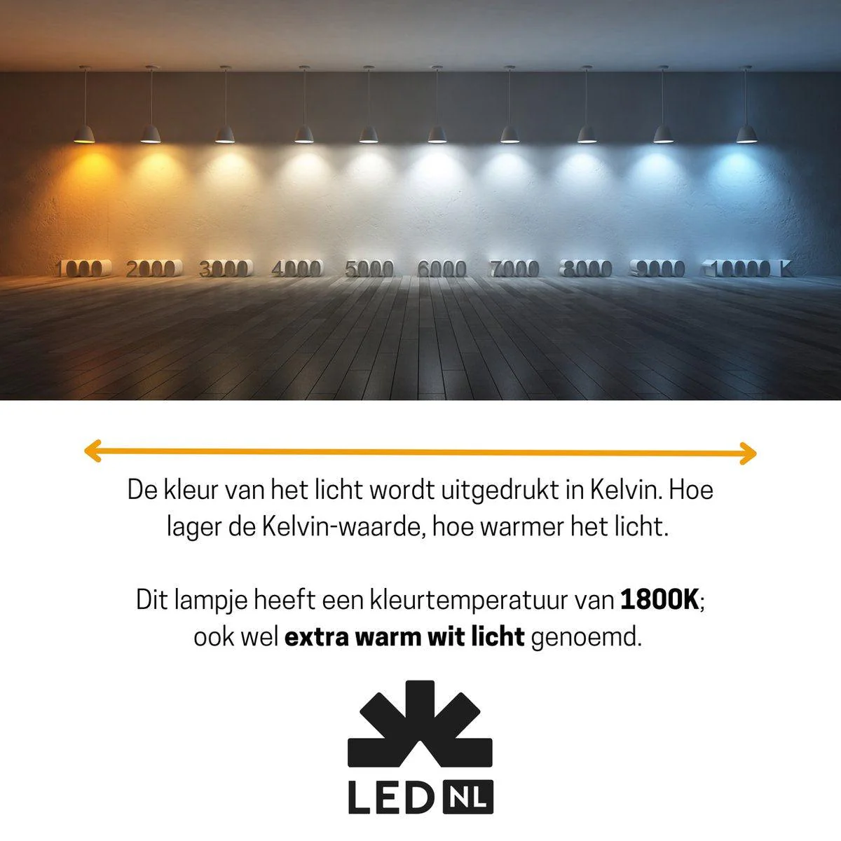 DecoDim LED Lamp Goud E27 - Dimbaar - Extra warm wit - ST64 Edison - 4W (25W) - Image 4