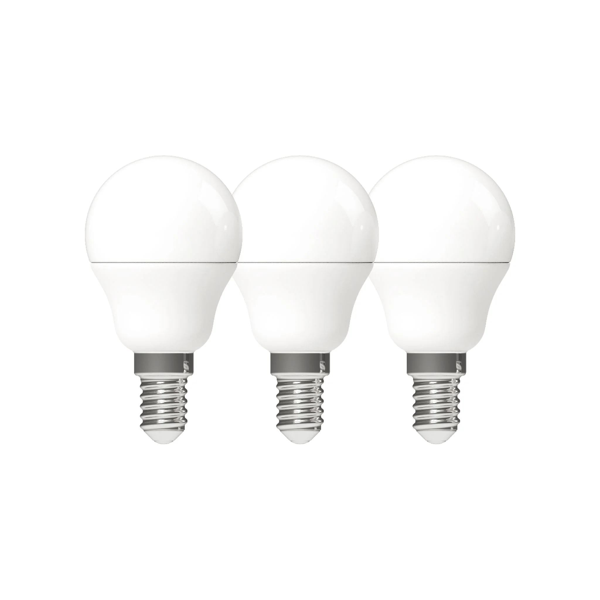 LED E14 Lamp rond - 470 lm - Warm wit licht - 3 lampen