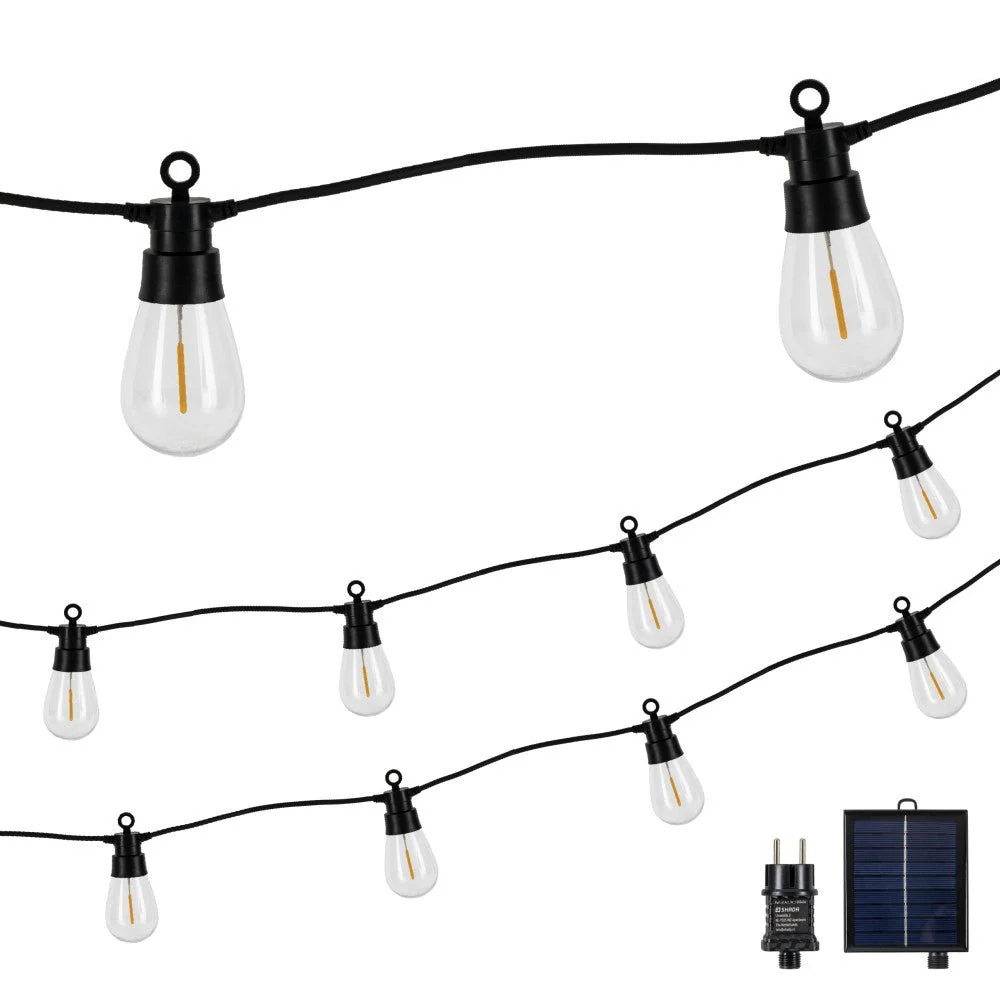 LED's Light Deco Hybride buiten-slingerlicht  - 35lm 1800K - IP44 - 6,5 meter lang