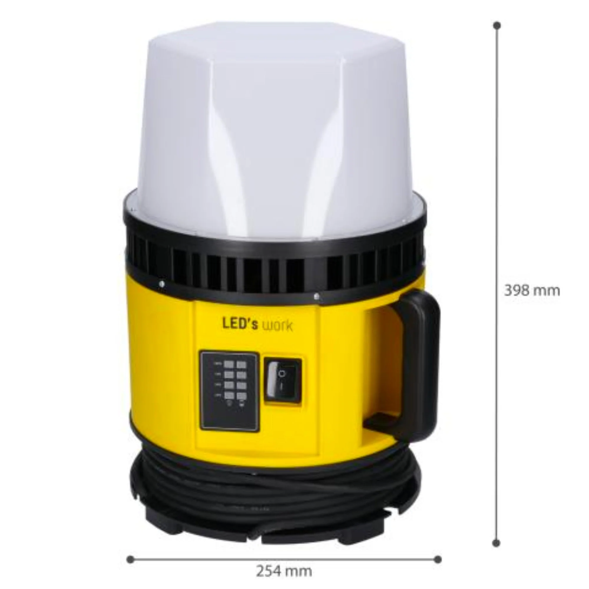 LED's Work 18V HybridPro Bouwlamp 12000lm -  360 graden licht - op accu en netstroom - 80W - IP55 & Rough Service Tested - Image 11