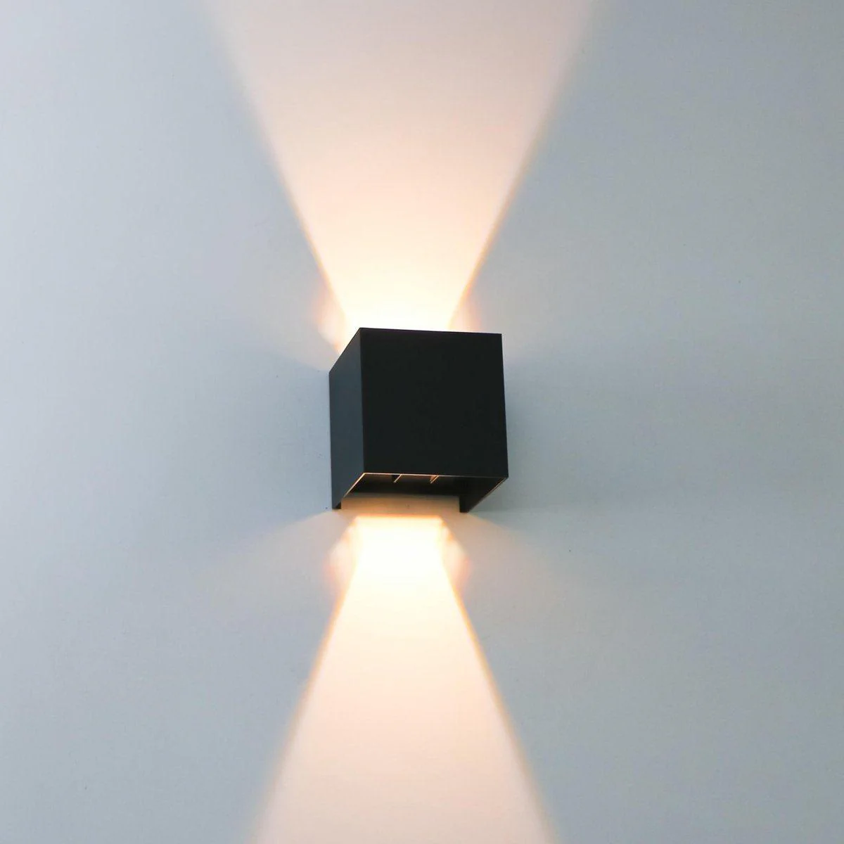 LED's Light Kubus LED Wandlamp buiten - 2 lichts - Dimbaar en instelbare lichtkleur - IP65 Waterdicht - Zwart - Image 6