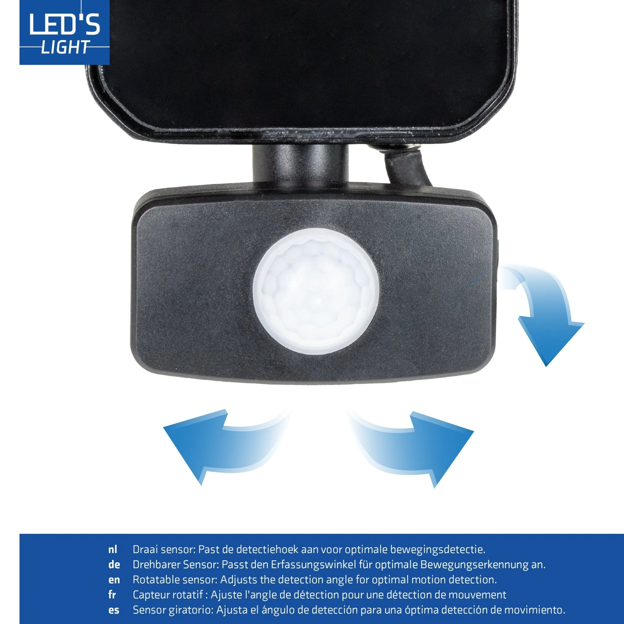 LED's Light Buitenlamp schijnwerper floodlight met bewegingssensor 7000lm - binnen en buiten - 50W - Image 10