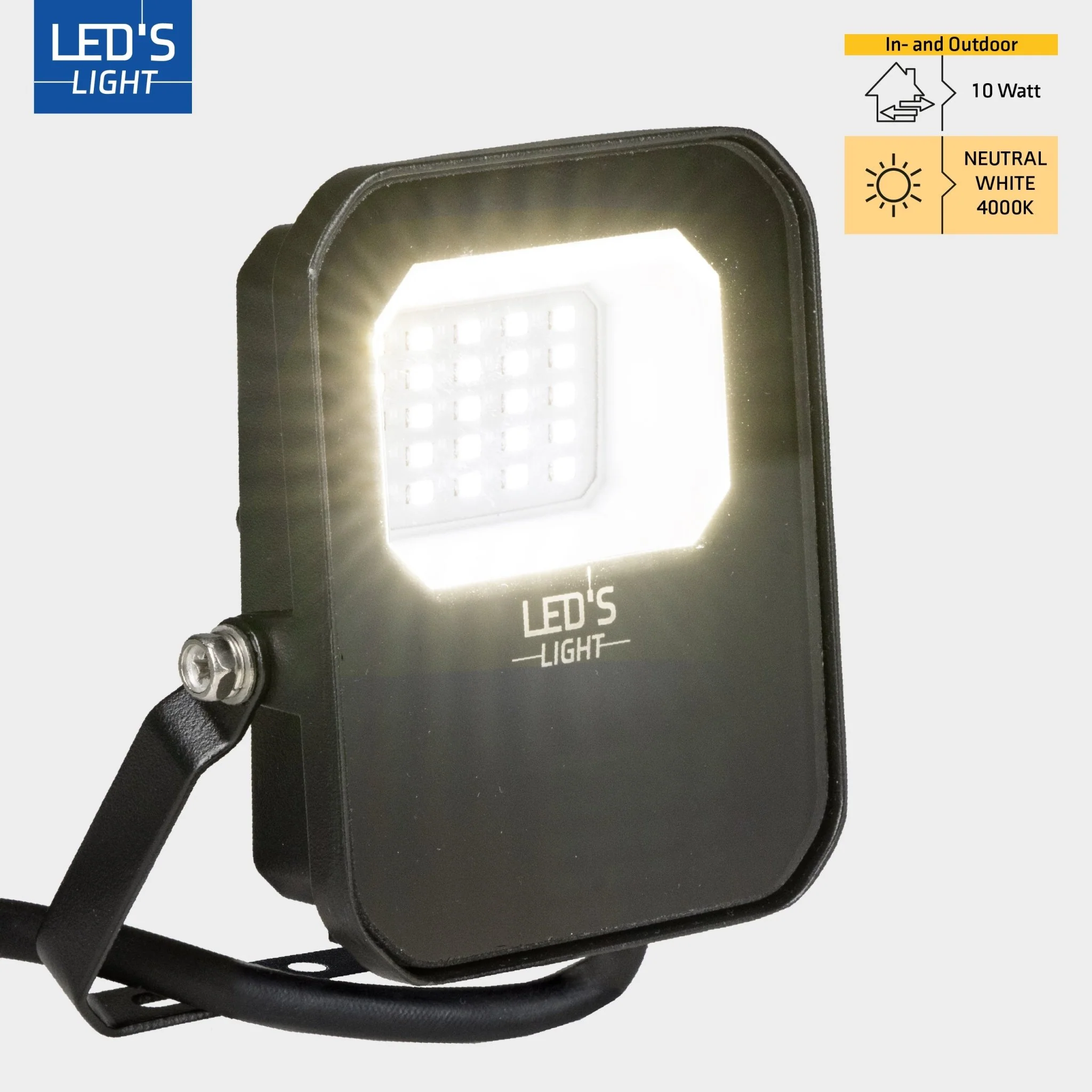 LED's Light Buitenlamp schijnwerper 1400 - voor binnen en buiten - 10W - Image 2