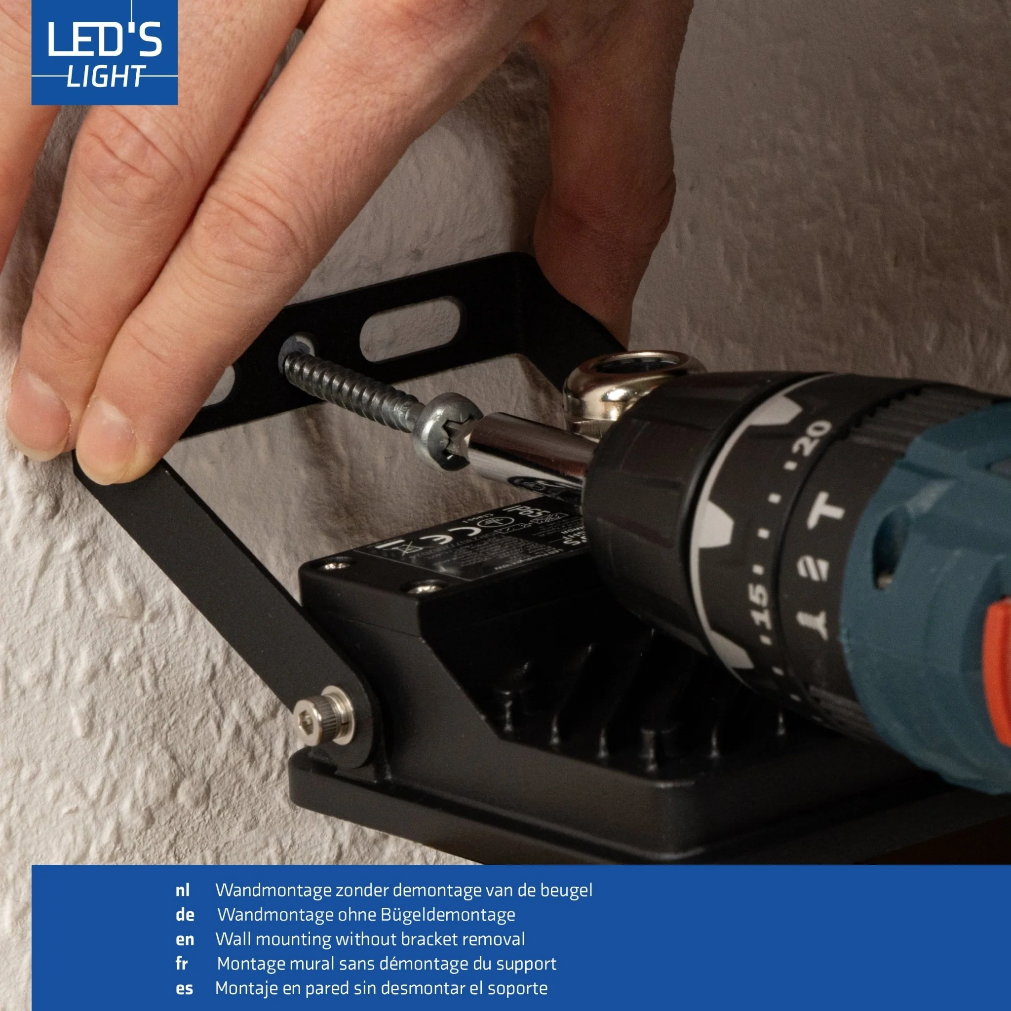 LED's Light Buitenlamp schijnwerper 1400 - voor binnen en buiten - 10W - Image 5
