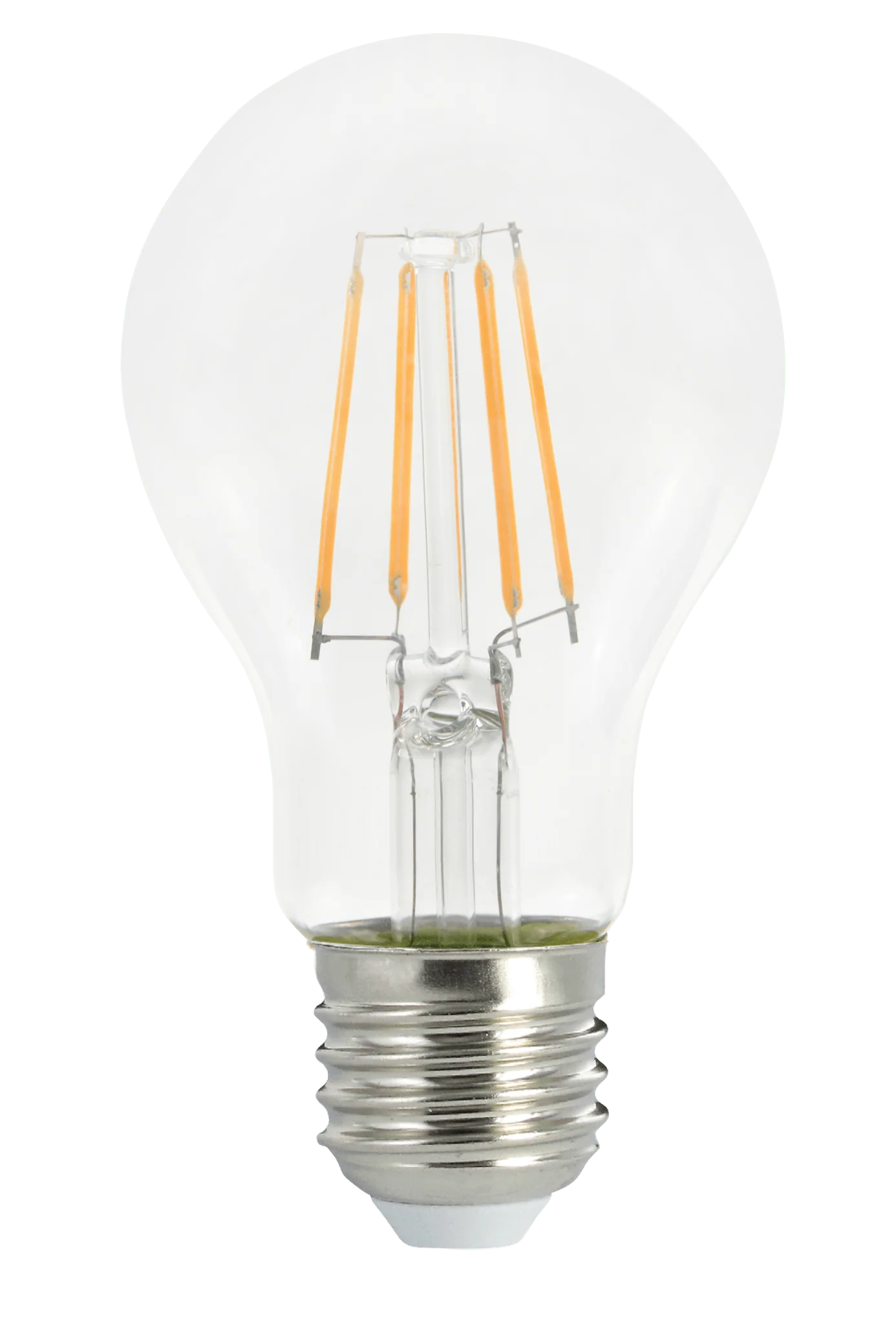 LED's Light LED Lamp E27 - Standaard model peertje - 7W vervangt 60W - Transparant glas