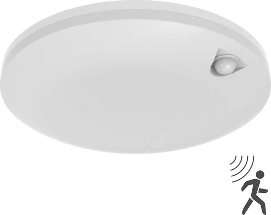 LED's light Plafondlamp met bewegingssensor en schemersensor - dimbaar in 6 standen - IP54 - 30 cm