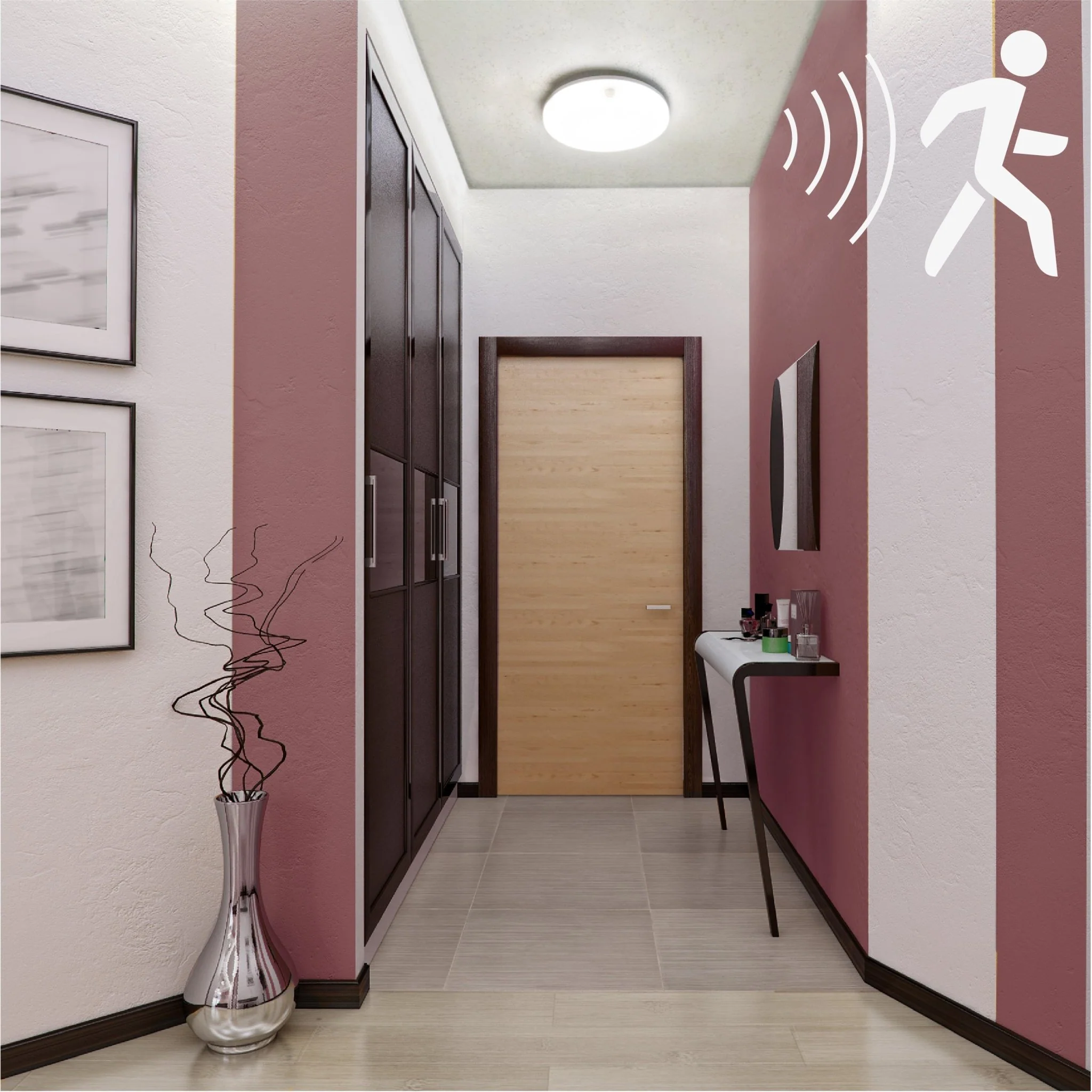 LED's light Plafondlamp met bewegingssensor en schemersensor - dimbaar in 6 standen - IP54 - 30 cm - Image 2