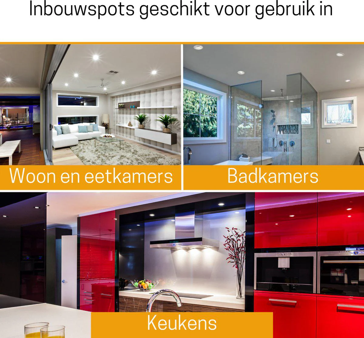 LED's Light Pro LED Inbouwspot Nikkel - DimToWarm - Ø 68mm - Kantelbaar - Warm wit licht - CRI95 - Image 5
