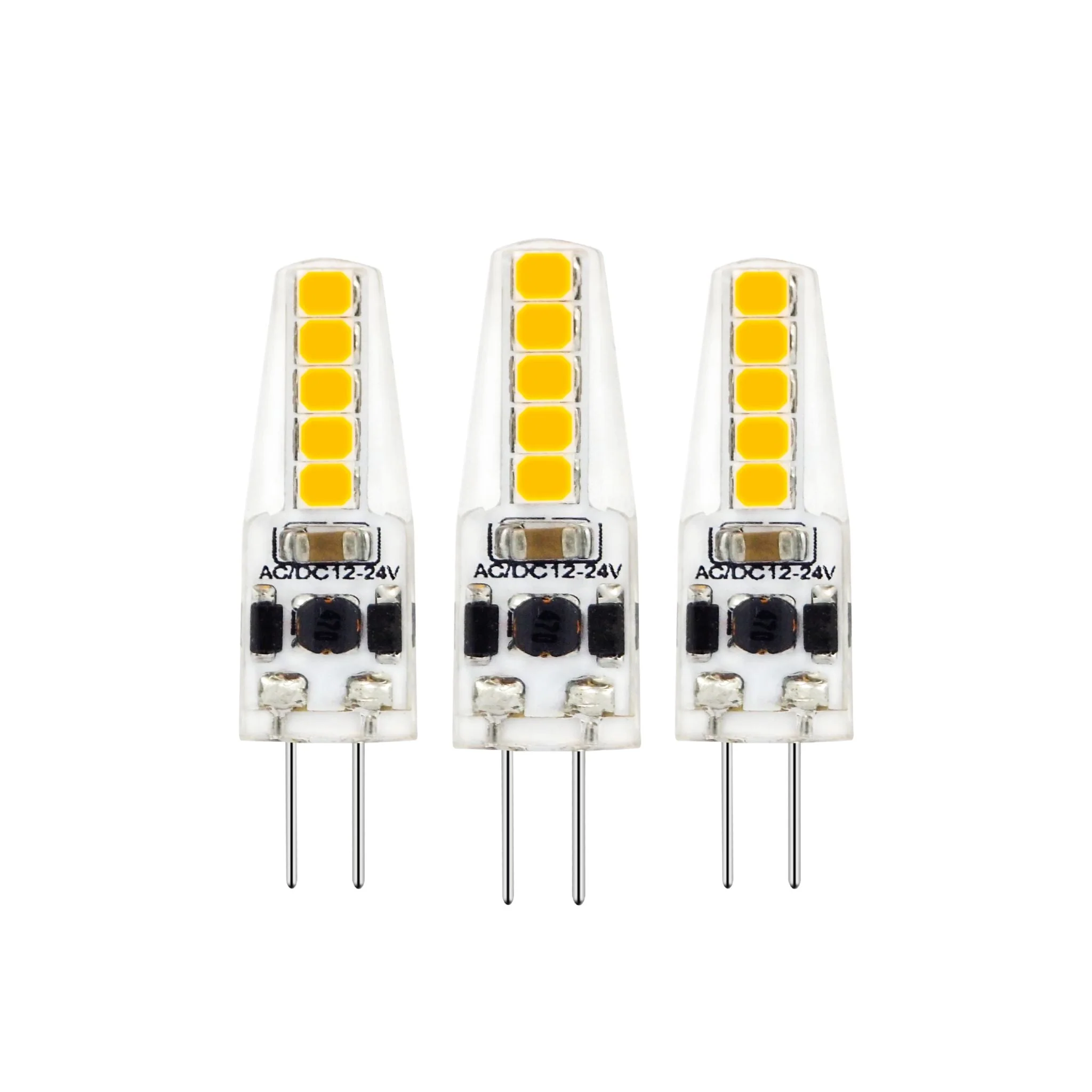 LongLife LED Steeklamp G4 - 12V - Dimbaar warm wit licht - 1.9W (20W) - 3 lampjes