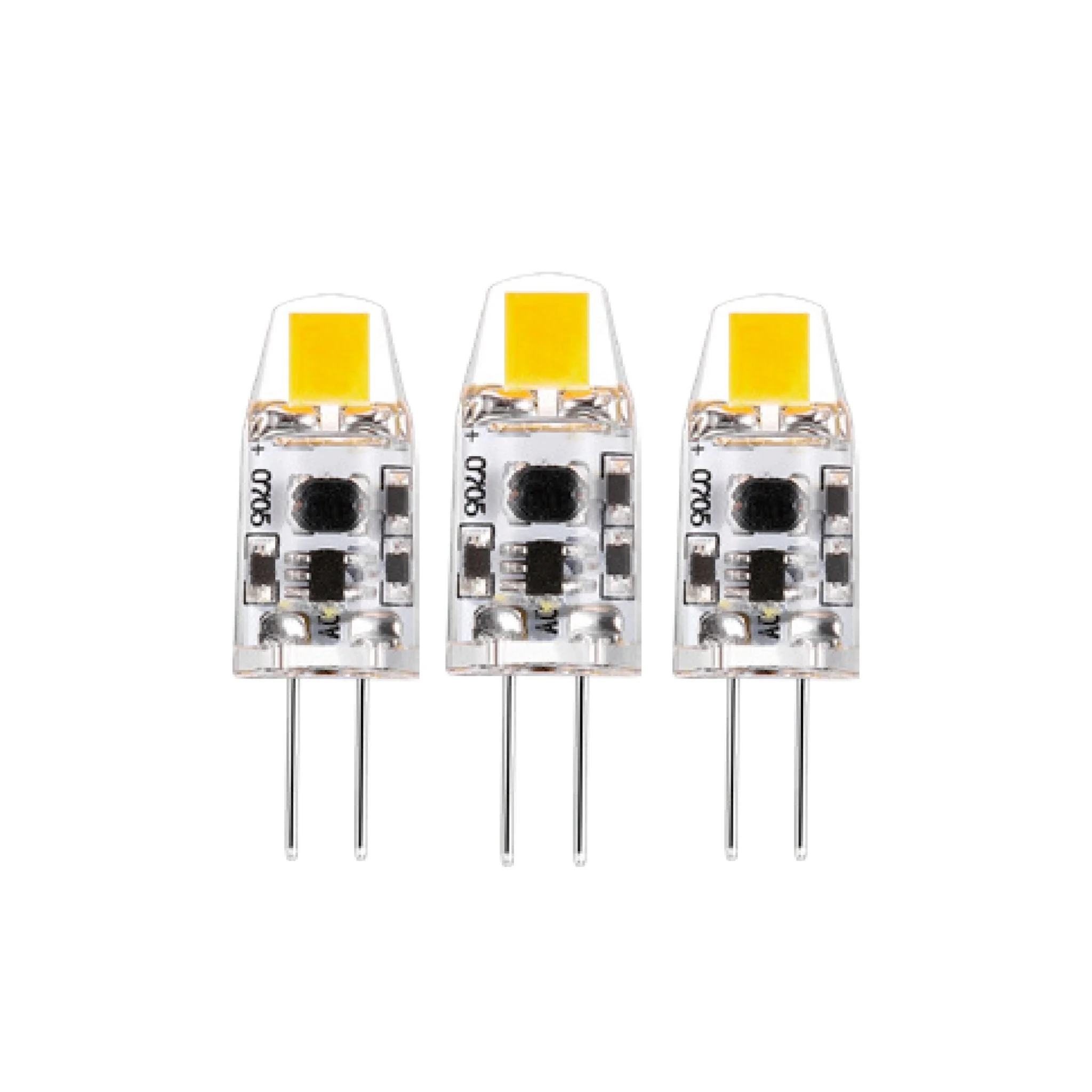 G4 LED Lampen - 12V - 1W vervangt 10W - Warm wit licht - 3PACK