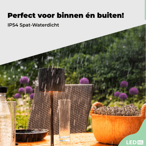 LED's Light Oplaadbare LED Tafellamp - Dimbaar via aanraking - Binnen en buiten - Wit - Image 9