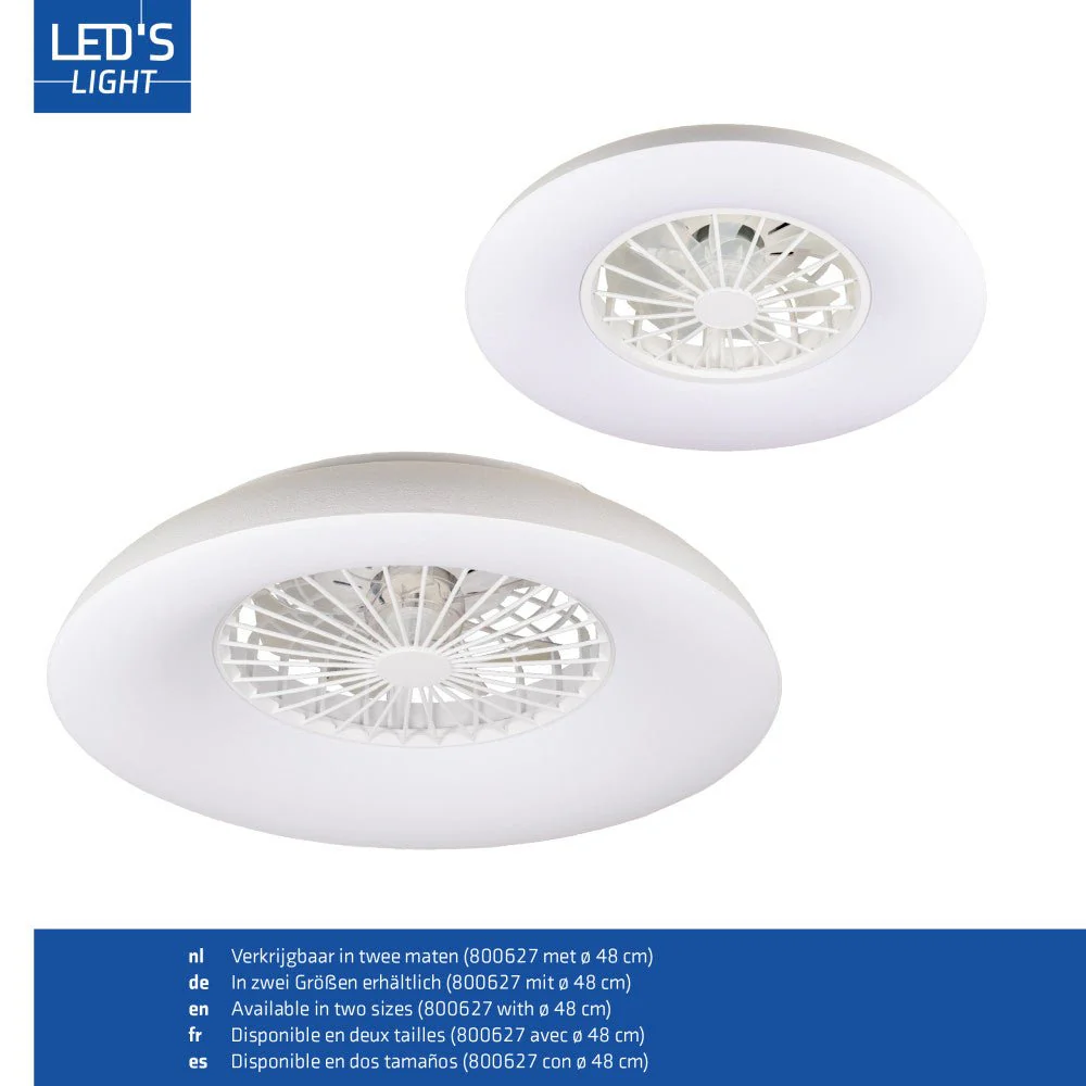 LED's Light RGB Plafondlamp met ventilator - 54W 3950lm 2700K/6500K/RGB - Ø600mm IP20 - Dimbaar - Image 17