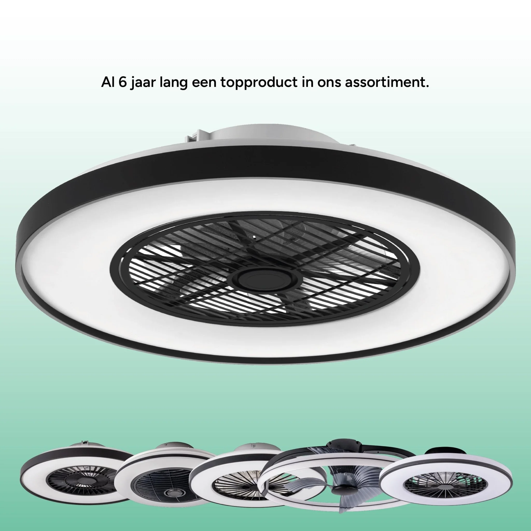 Proventa 3D Air Plafondlamp met Ventilator 60cm - Full room luchtcirculatie - Zomer & Winterstand – Licht en kleurtemperatuur instelbaar - Image 14