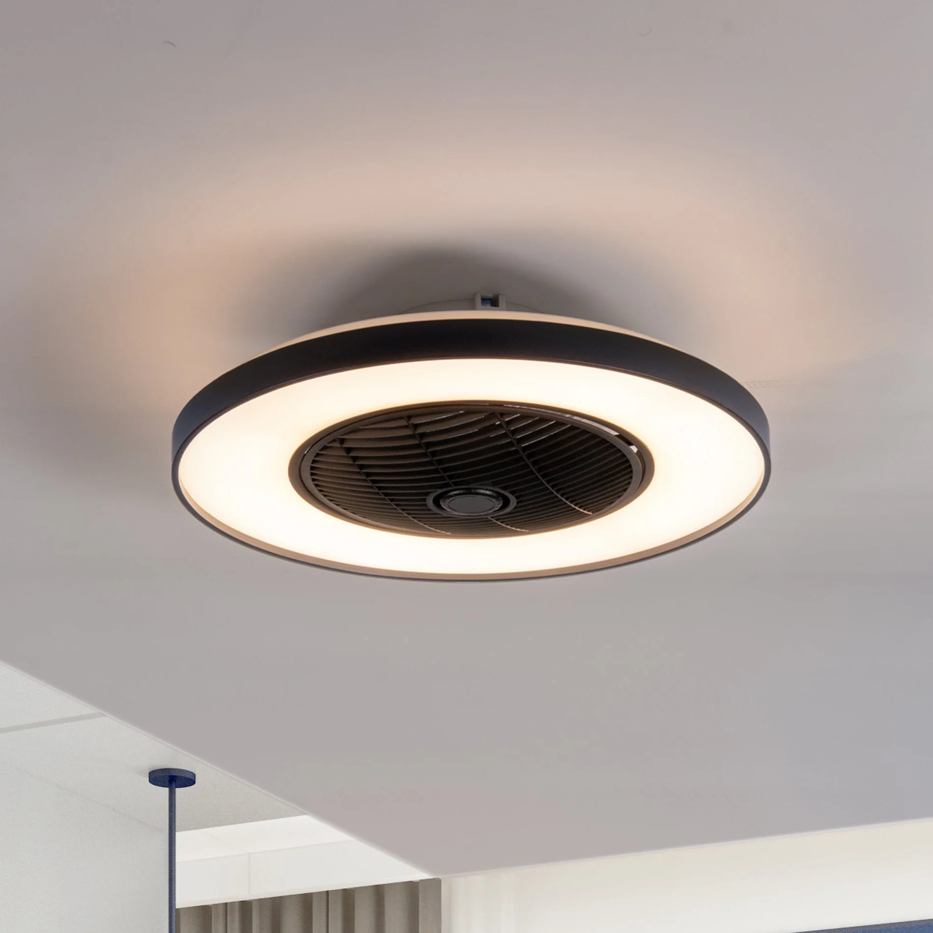 Proventa 3D Air Plafondlamp met Ventilator 60cm - Full room luchtcirculatie - Zomer & Winterstand – Licht en kleurtemperatuur instelbaar - Image 16