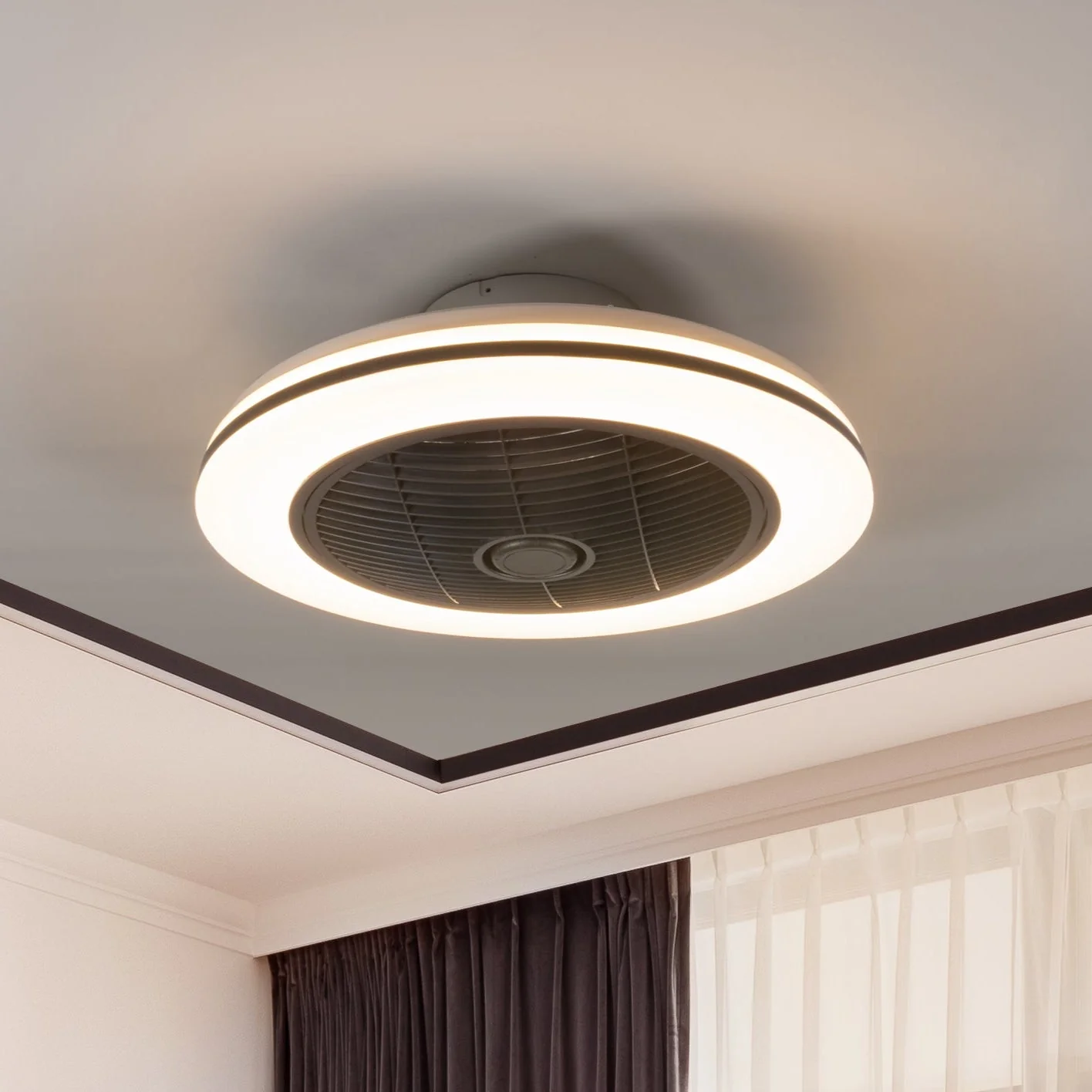 Proventa 3D Air Plafondventilator met verlichting 50 cm - Verspreidt lucht over hele kamer - Met afstandsbediening - Image 13