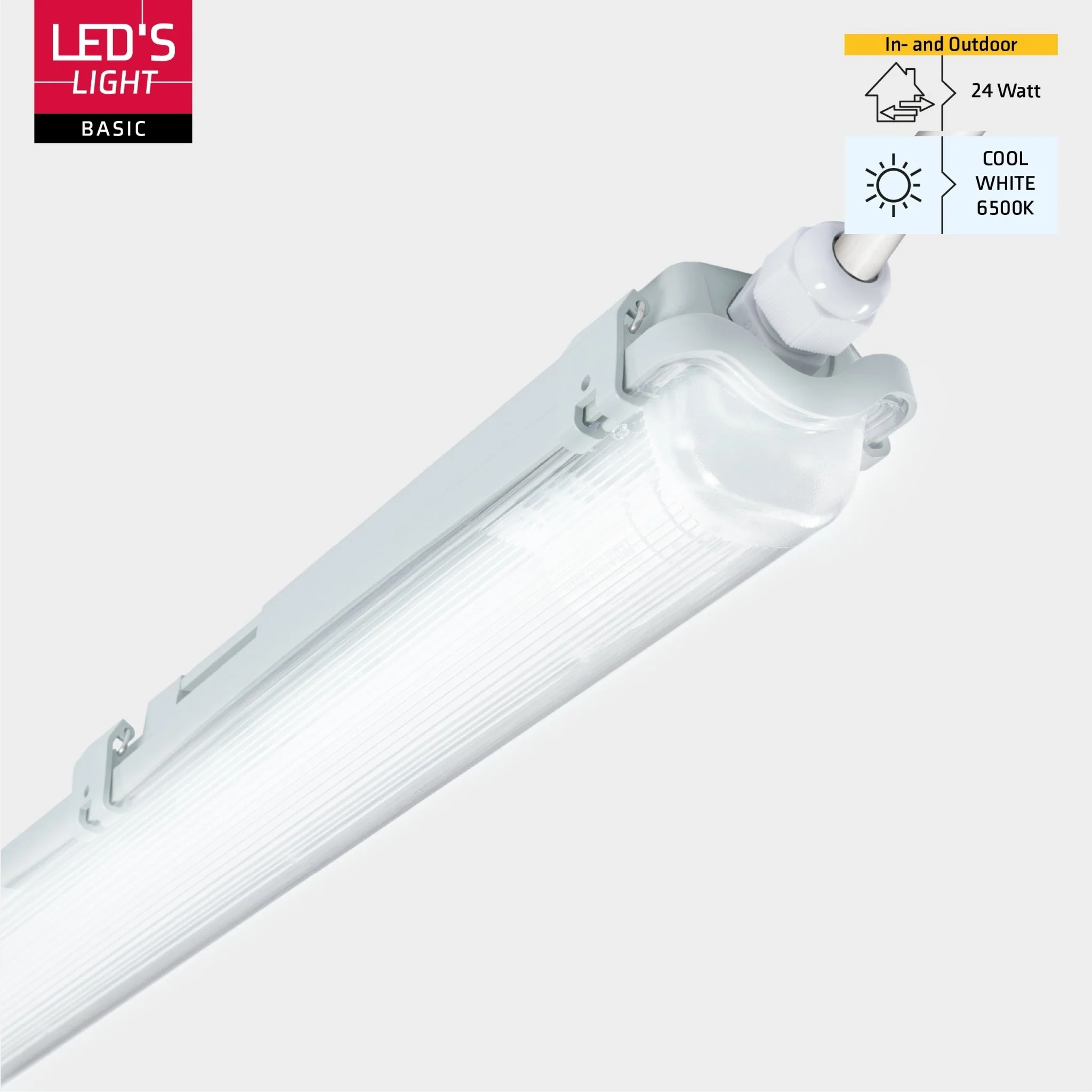 LED's Light LED TL armatuur met lamp 150 cm - Koud wit licht 6500 K - Waterdicht - Complete set - Image 9