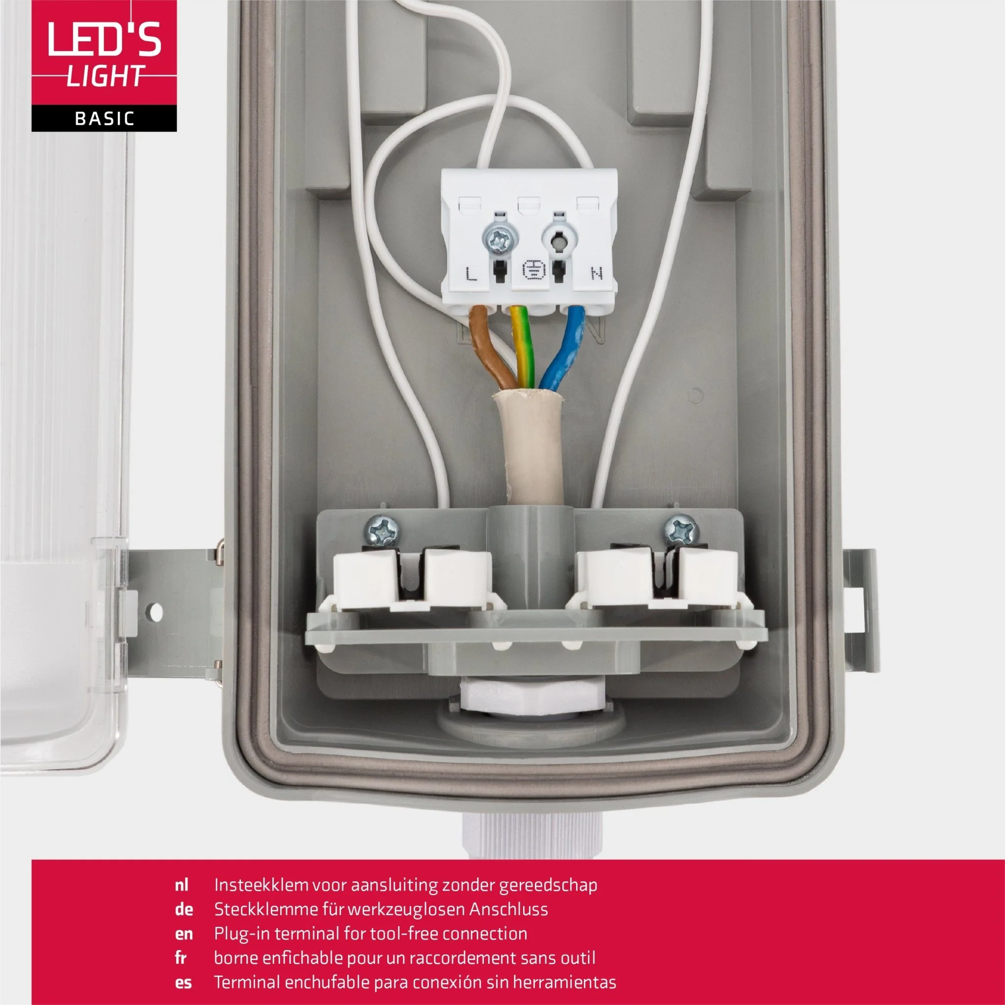 Proventa LED TL dubbel armatuur met 2 buizen 150 cm - Koud wit licht 6500 K - Waterdicht - Complete set - Image 6