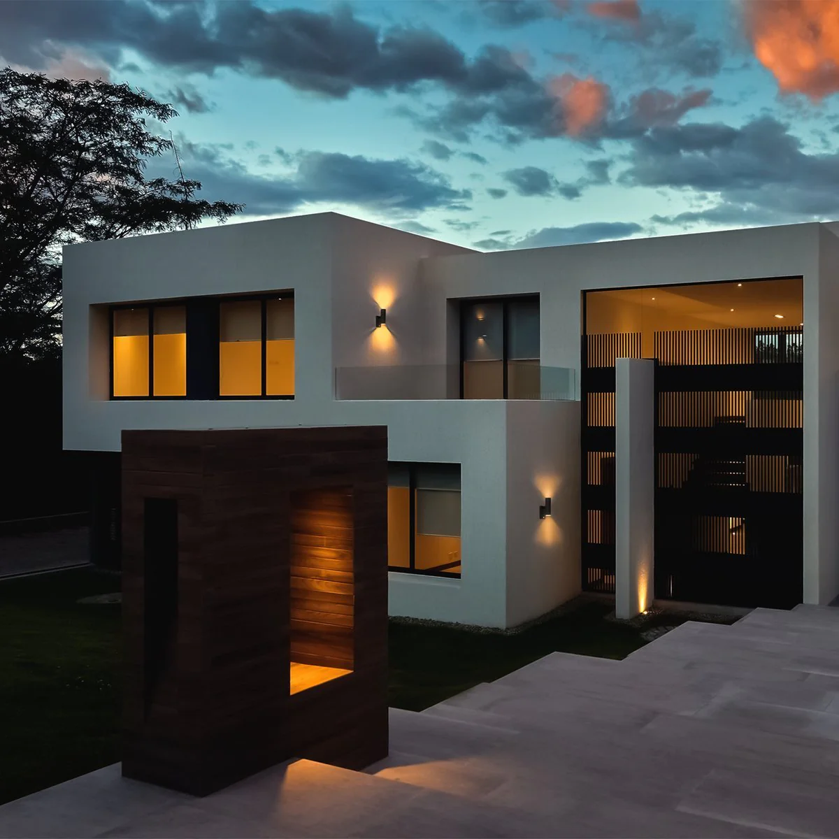 LED's Light RVS LED Buitenlamp met Bewegingssensor - 2 lichts up & down - IP44 - Zwart - Image 3